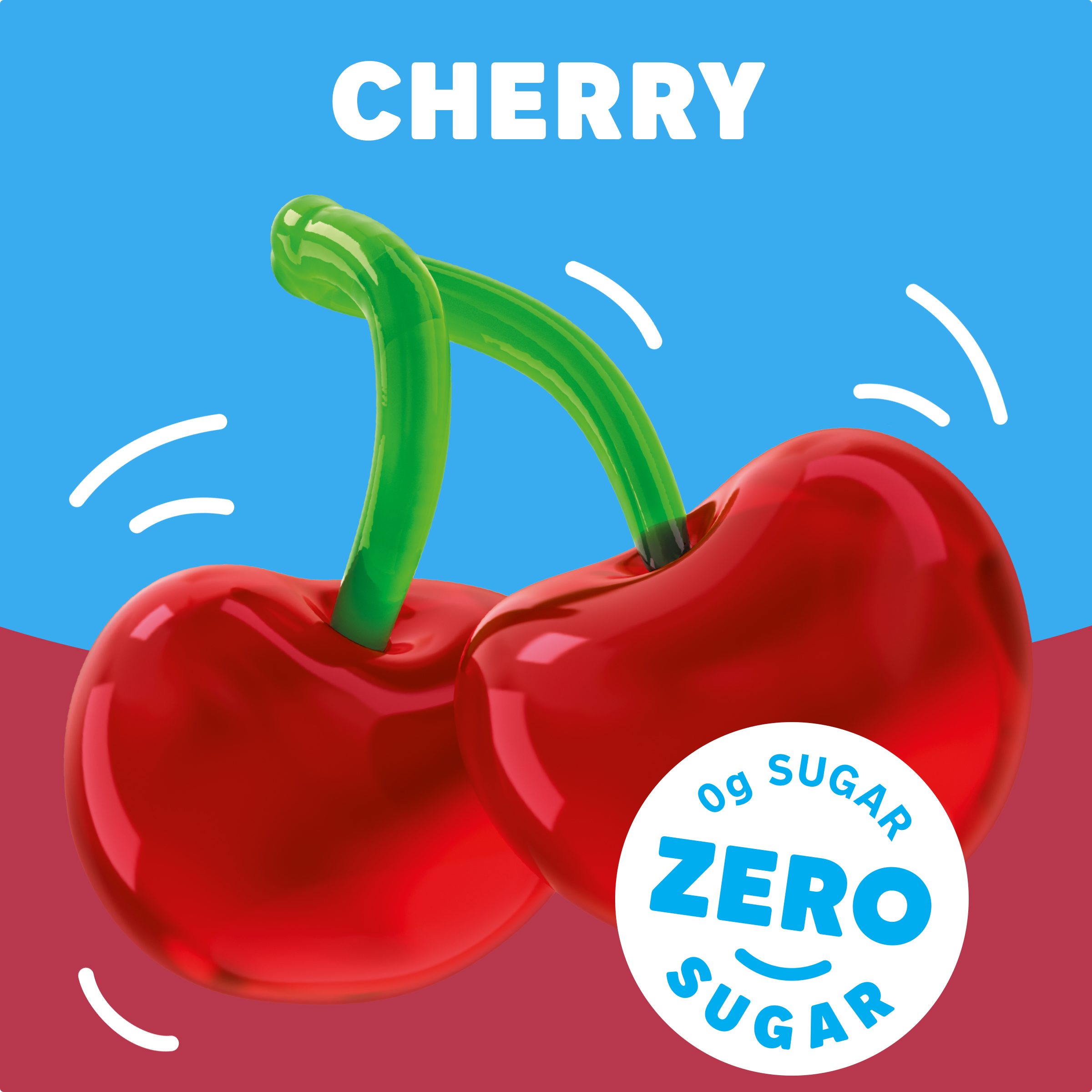 Zero Sugar Cherry Flavor Gelatin Snack Cups