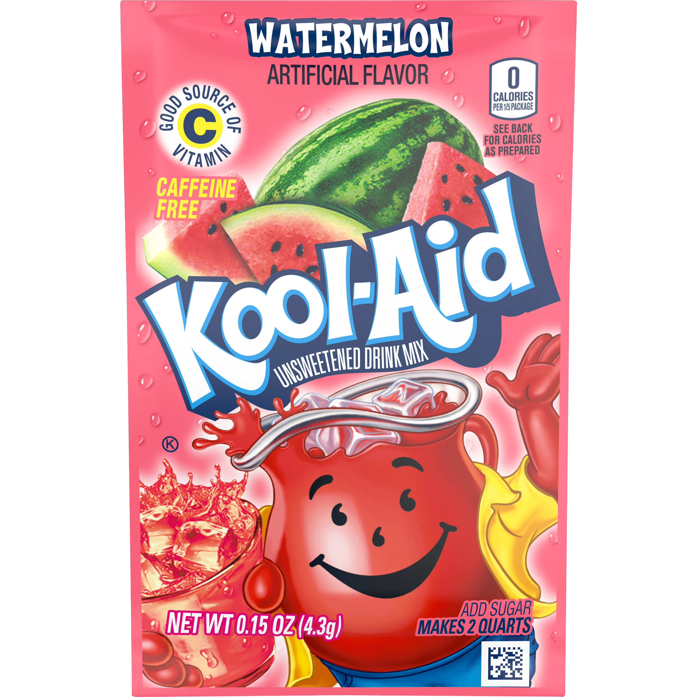 Unsweetened Watermelon Artificially Flavored Powdered Soft Drink Mix