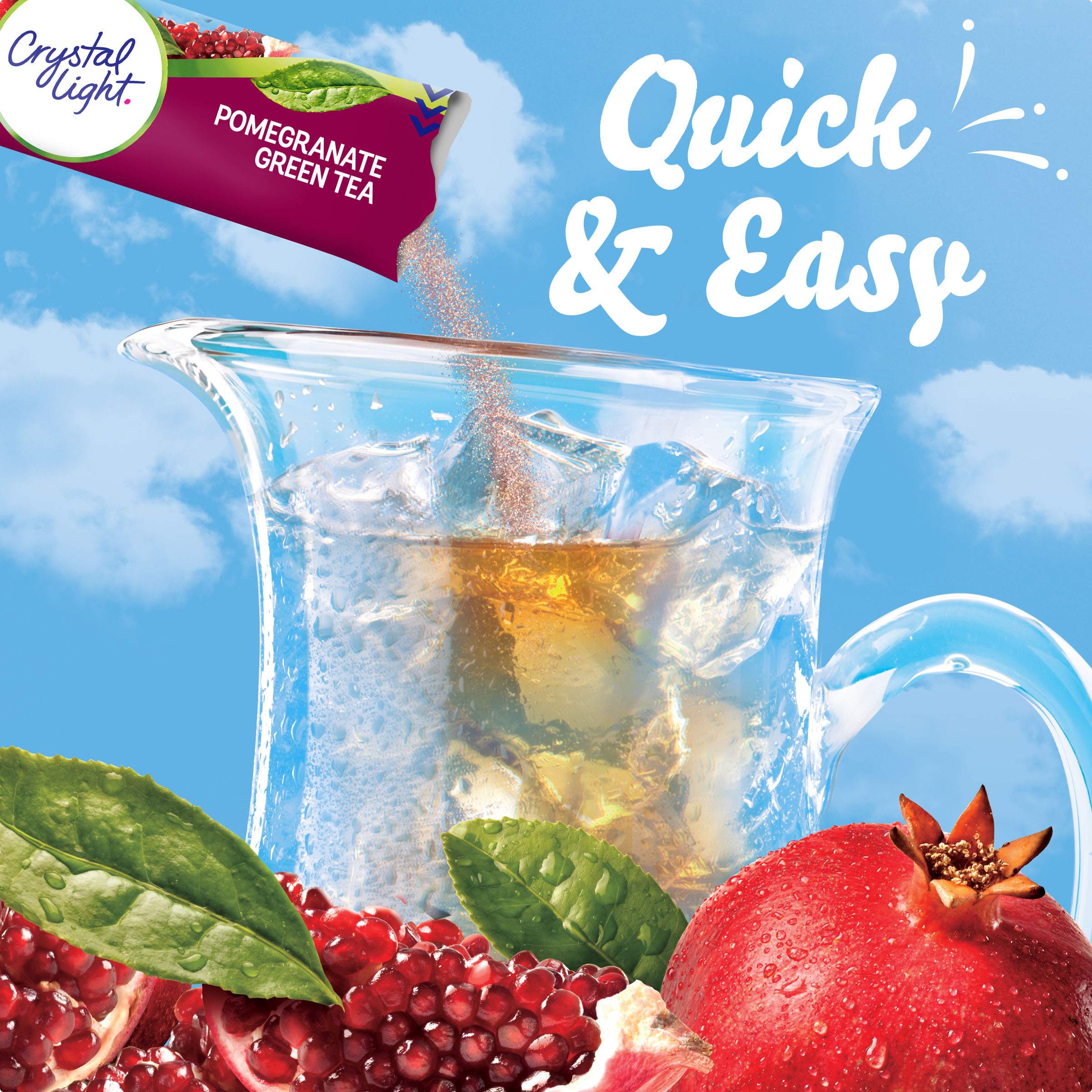 Pomegranate Green Tea Naturally Flavored Powdered Drink Mix