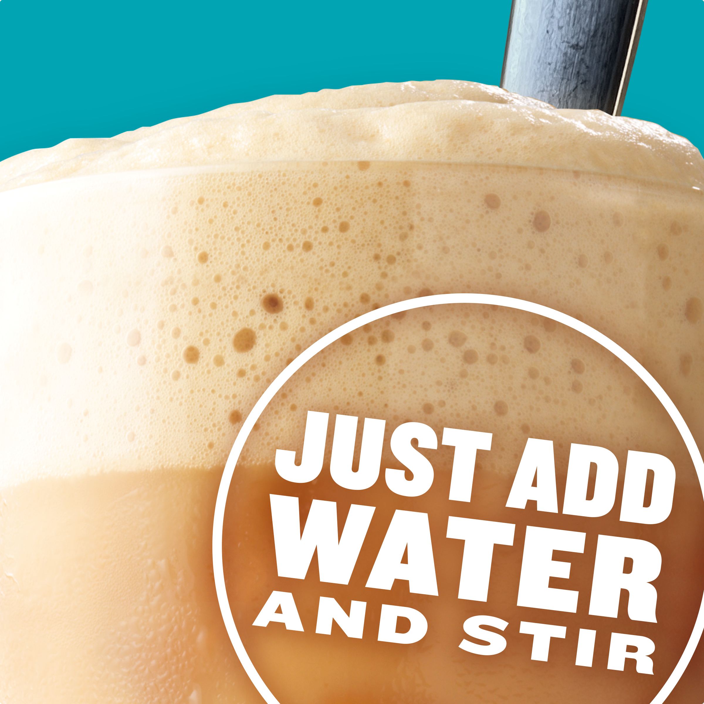 Artificially Flavored Iced Vanilla Latte with Foam All in One Drink Mix