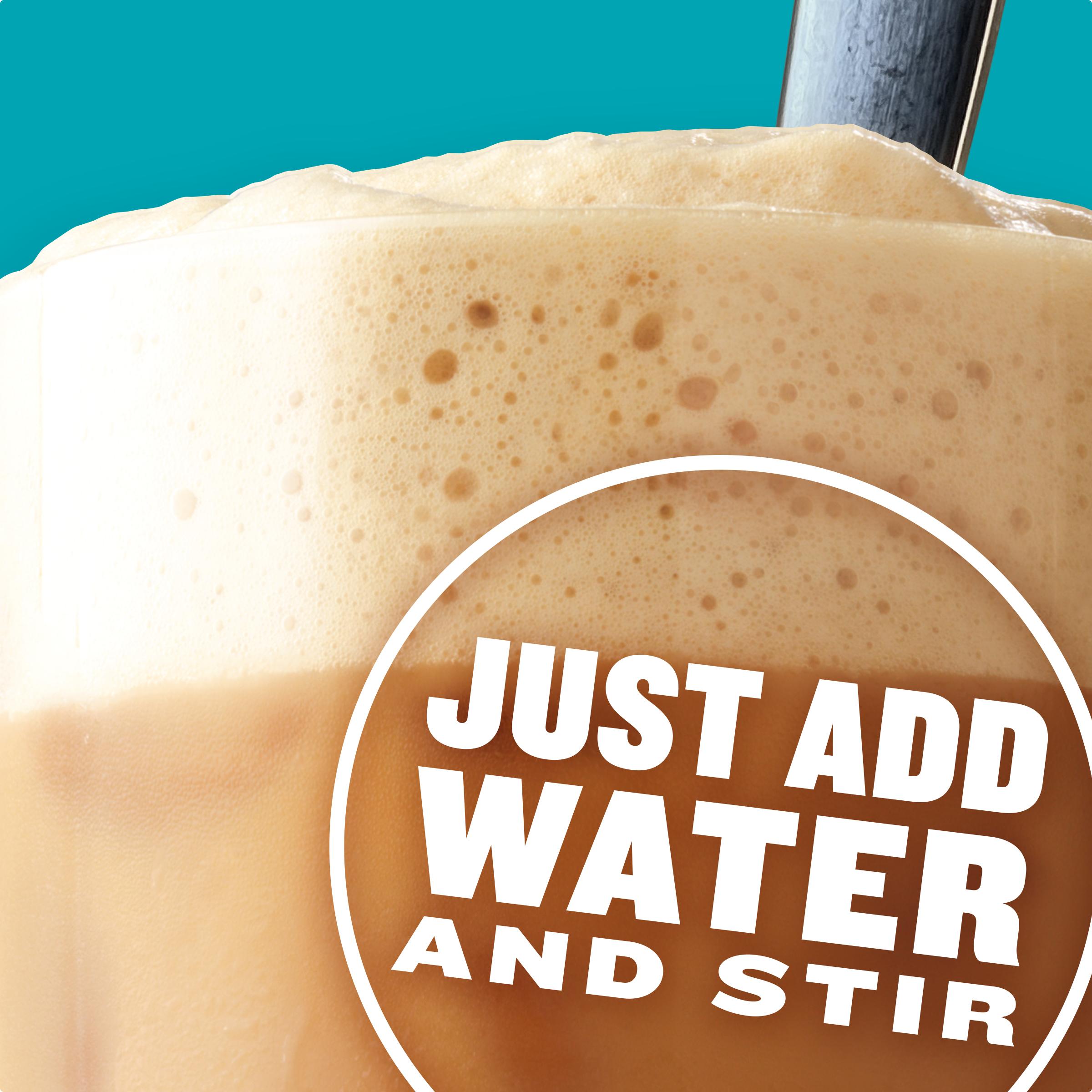 Artificially Flavored Iced Hazelnut Latte with Foam All in One Drink Mix