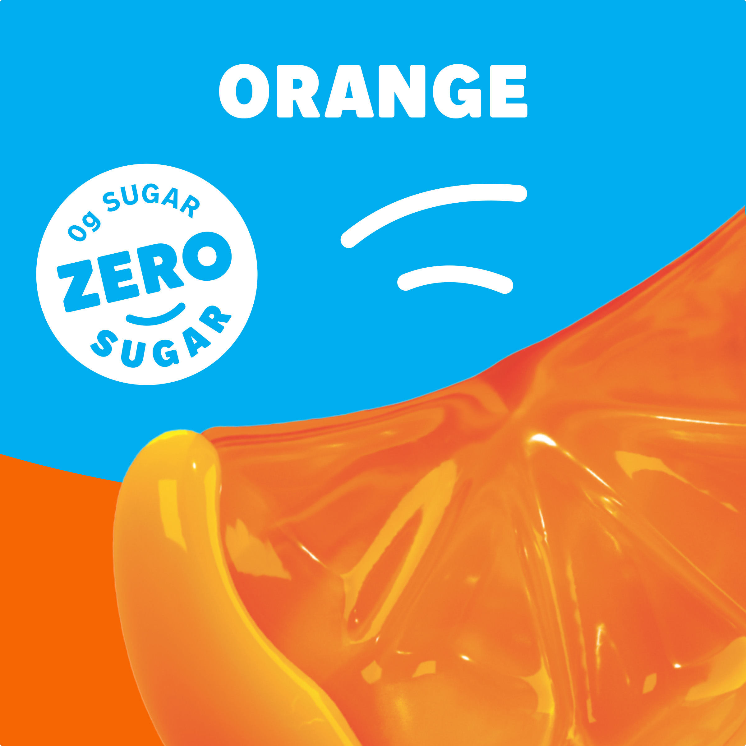 Zero Sugar Orange Flavor Gelatin