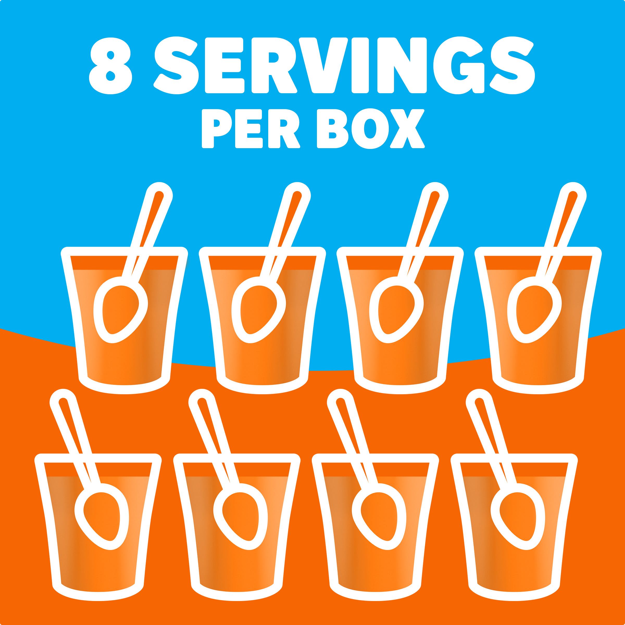 Zero Sugar Orange Flavor Gelatin