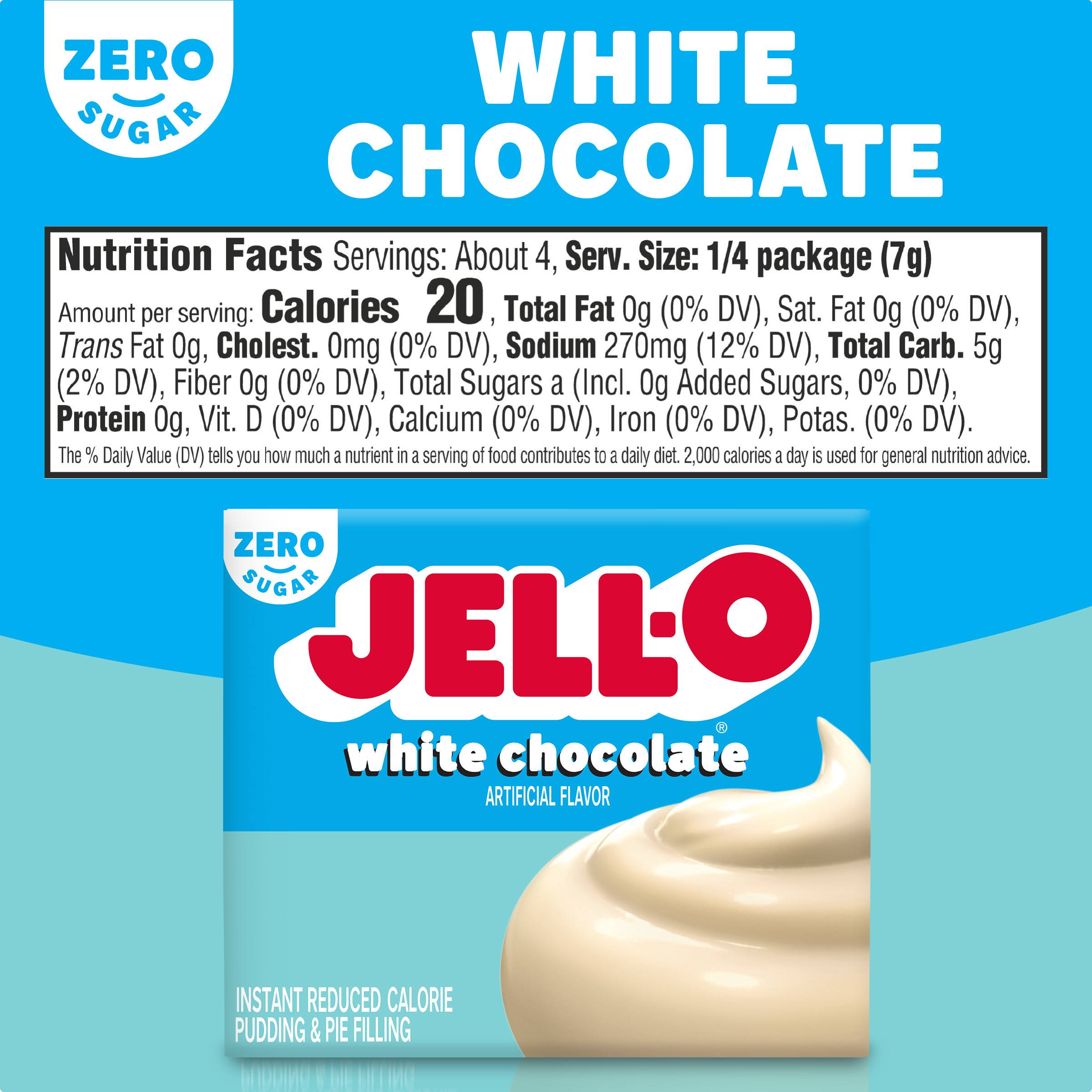 Zero Sugar White Chocolate Instant Pudding & Pie Filling