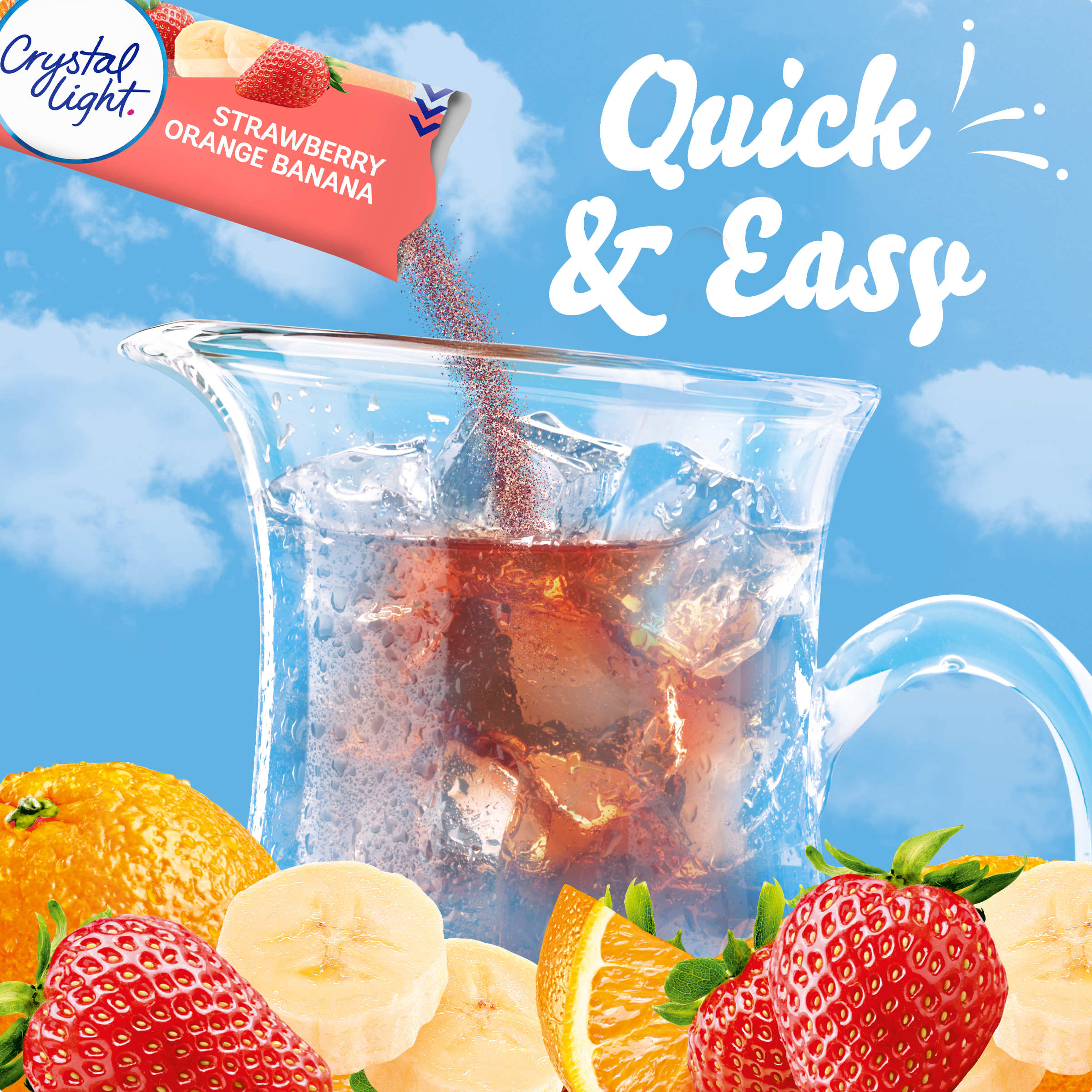 Strawberry Orange Banana Artificially Flavored Powdered Drink Mix
