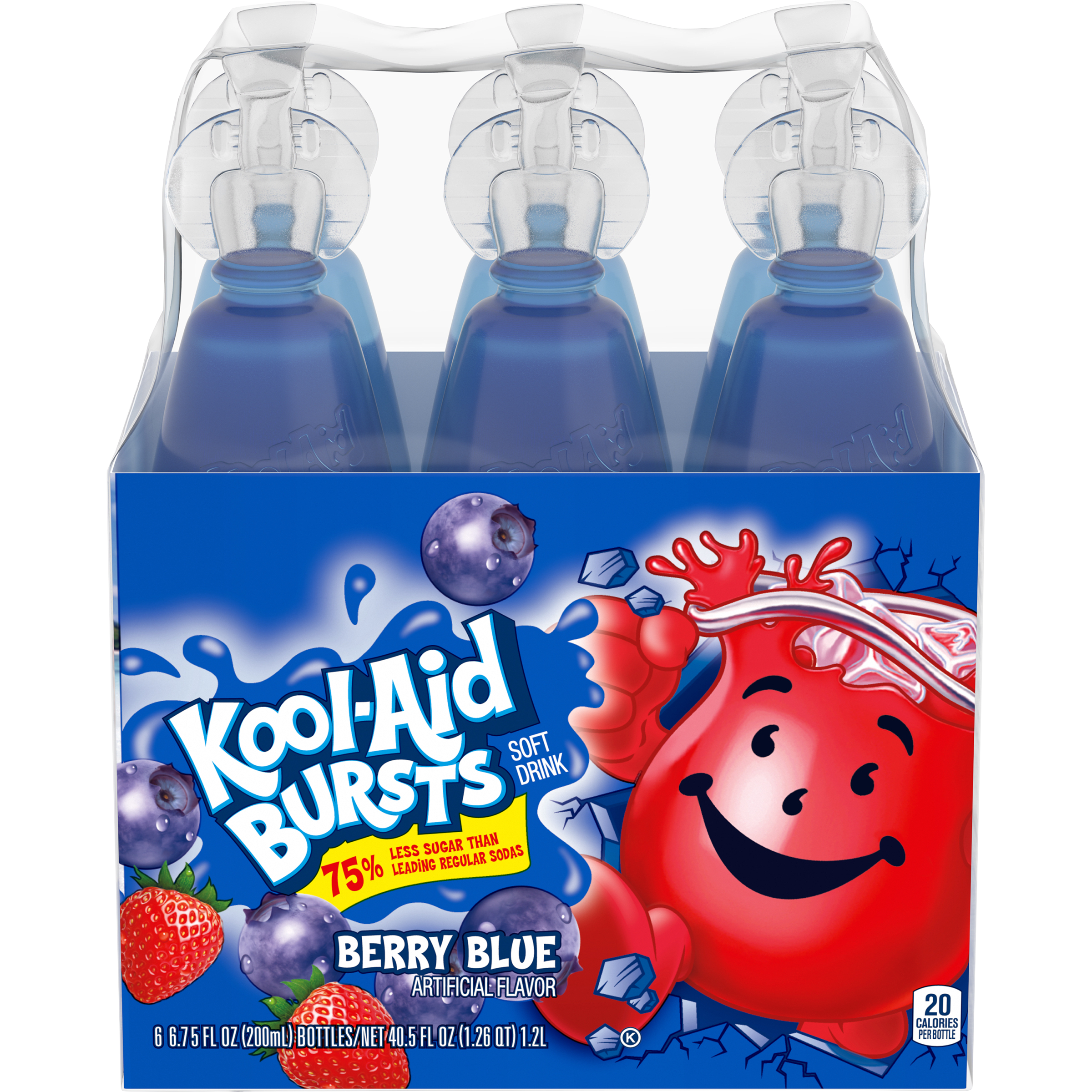 Bursts Berry Blue Artificially Flavored Soft Drink