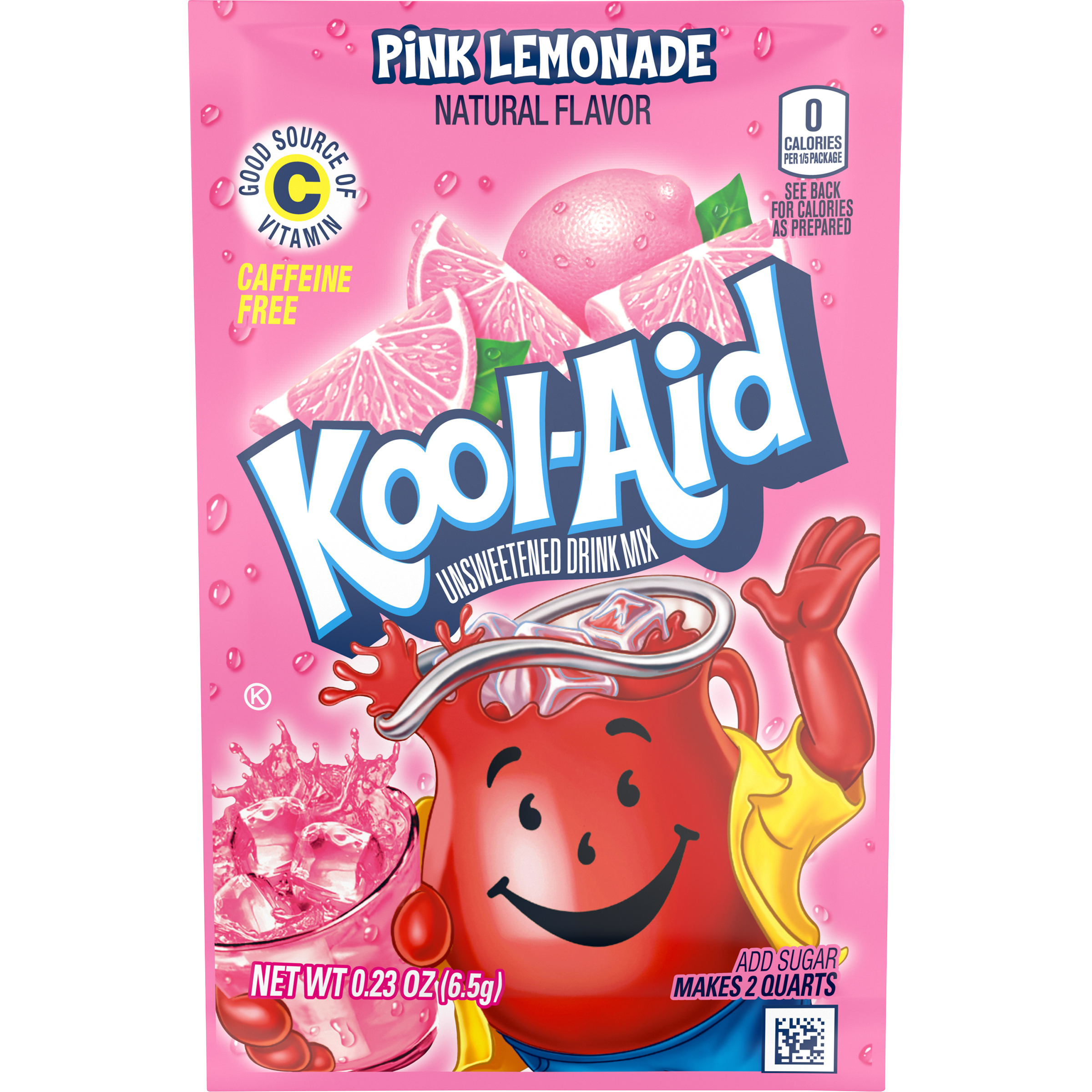 Unsweetened Pink Lemonade Naturally Flavored Powdered Soft Drink Mix Value Pack