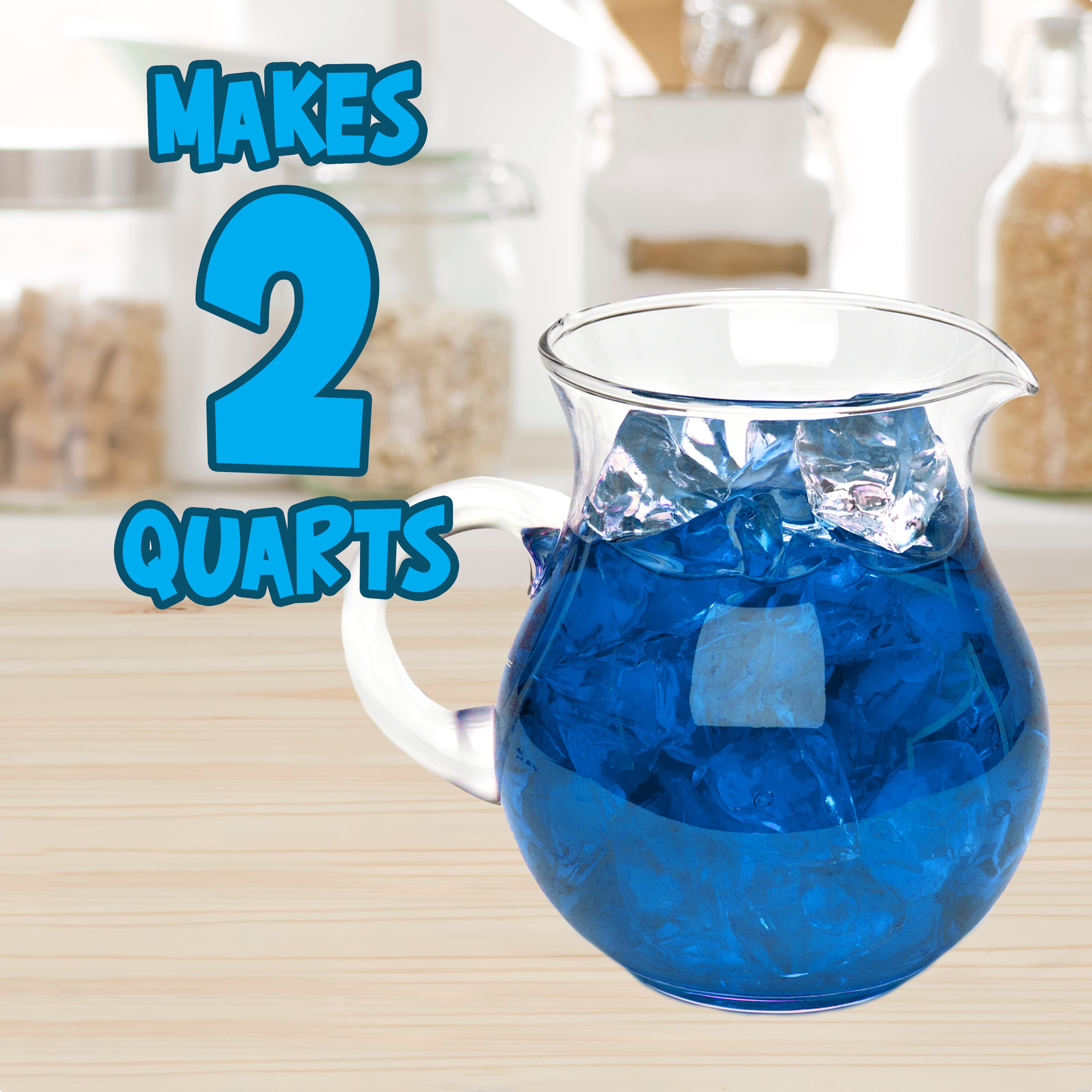 Unsweetened Blue Raspberry Lemonade Powdered Soft Drink Mix