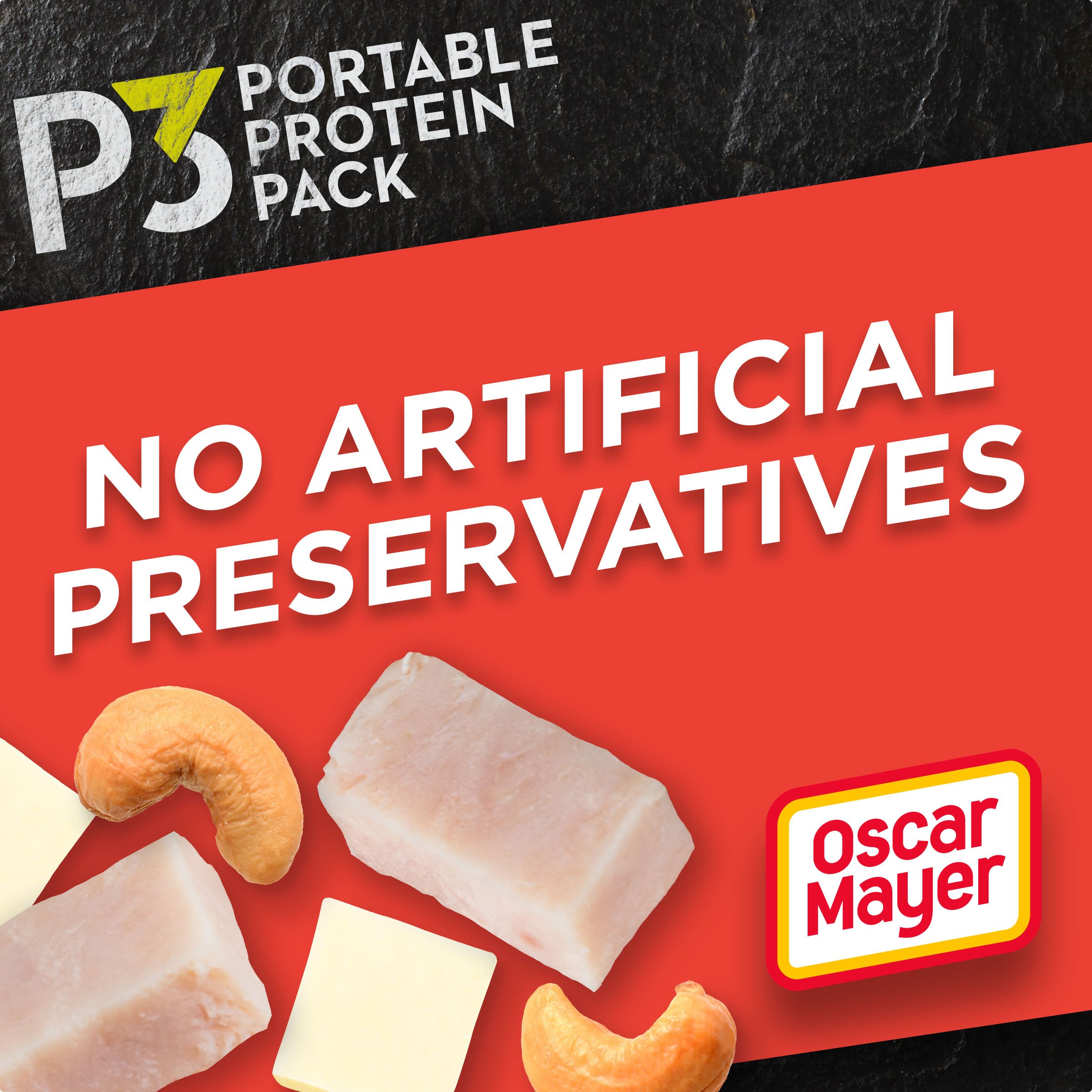 Portable Protein Snack Pack with Chicken, Cashews & Monterey Jack Cheese