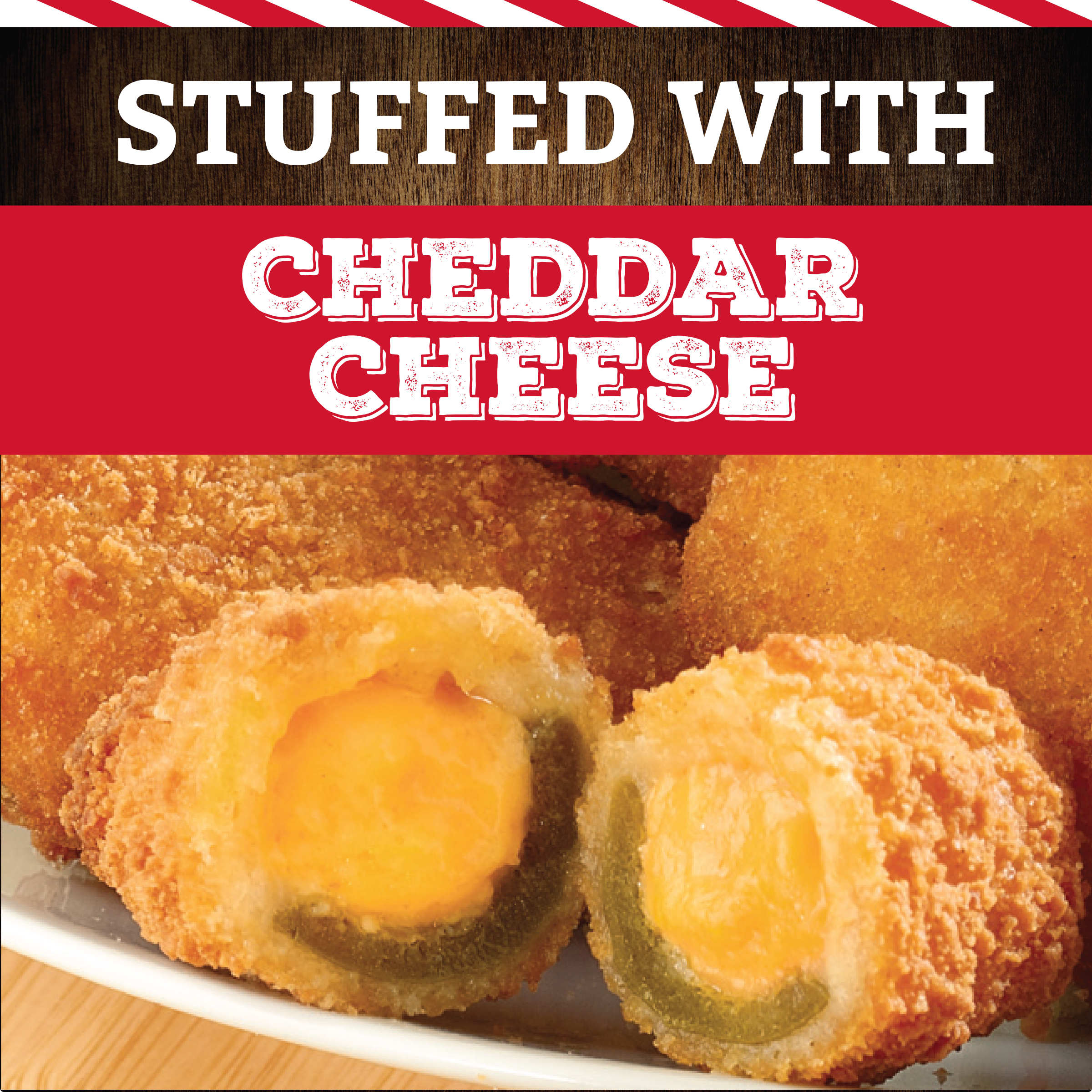 Cheddar Cheese Stuffed Jalapeno Poppers Frozen Snacks