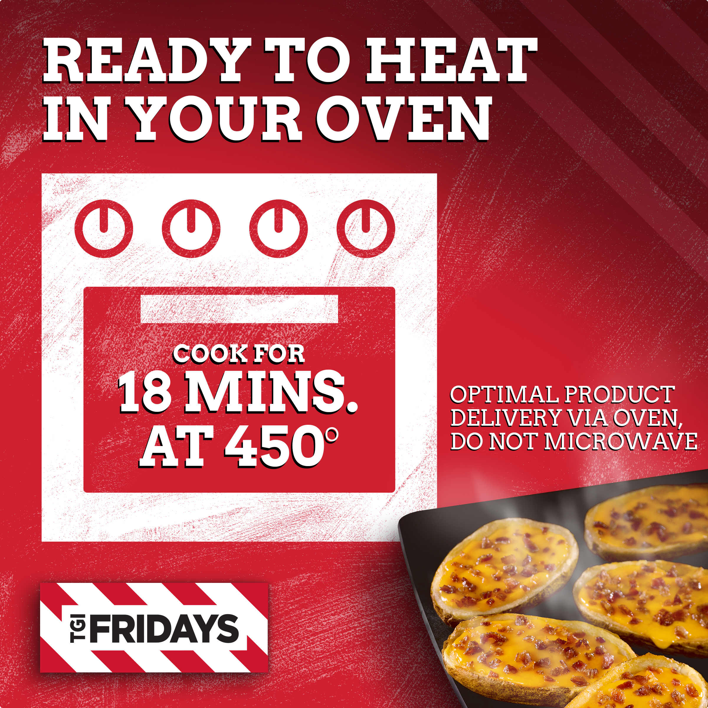 Loaded Cheddar & Bacon Potato Skins Frozen Snacks