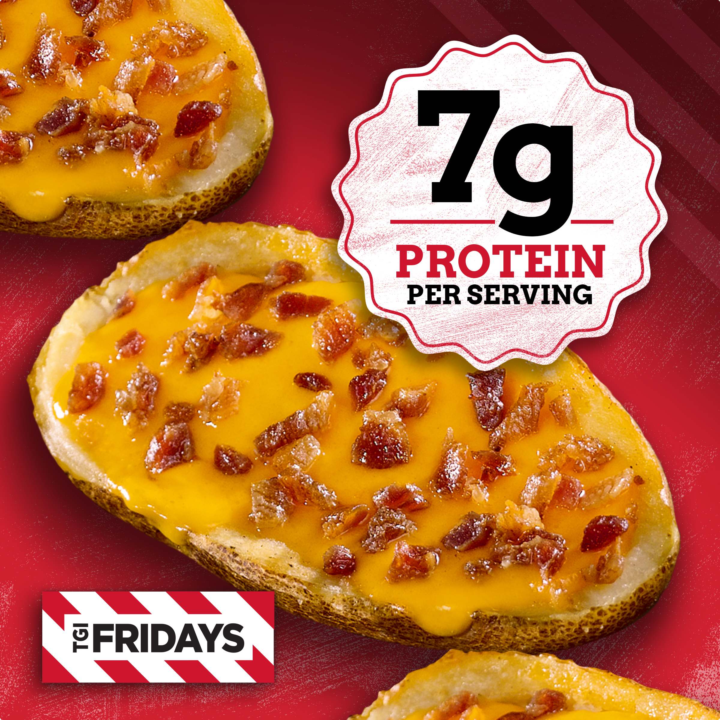 Loaded Cheddar & Bacon Potato Skins Frozen Snacks