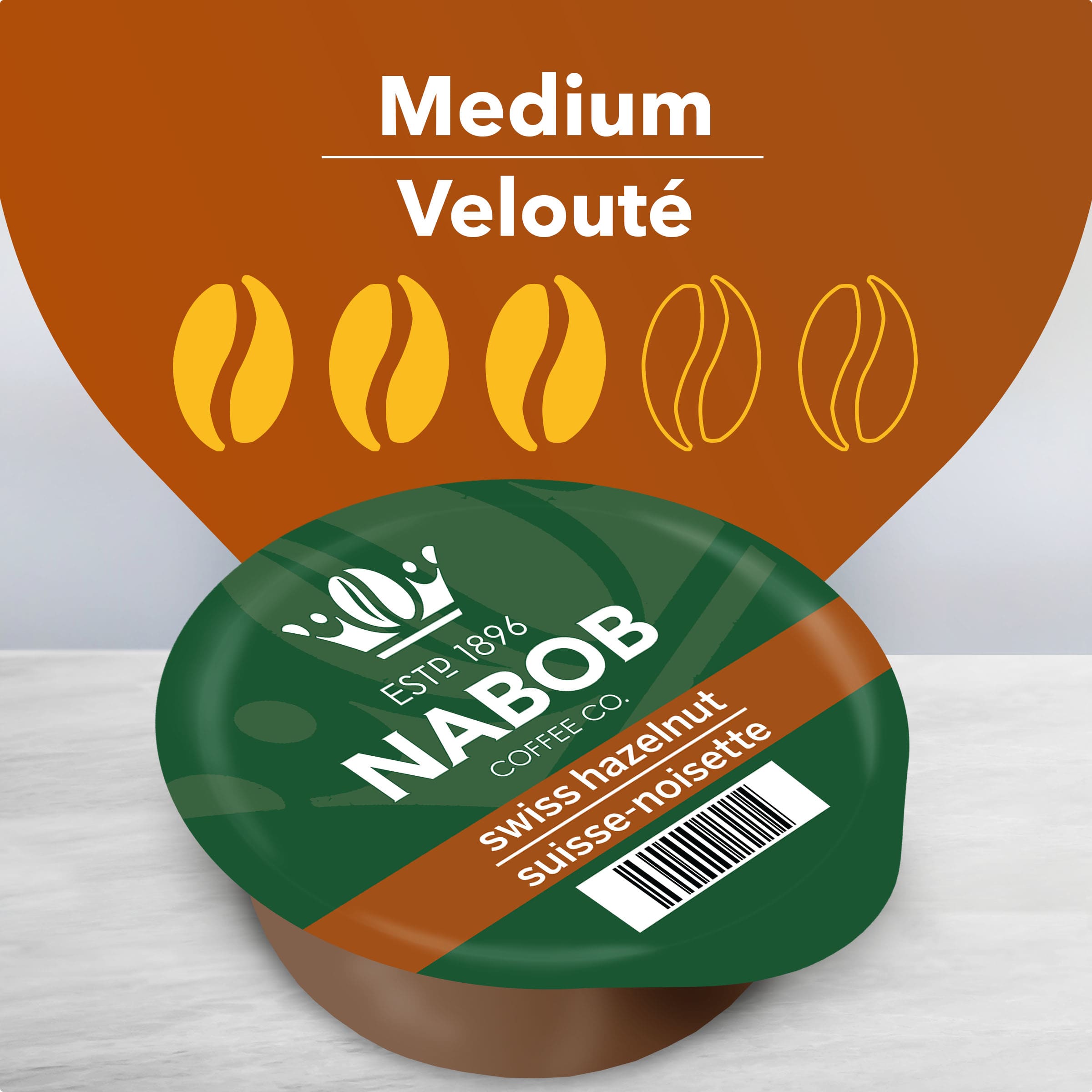 Nabob Swiss Hazelnut Coffee Single Serve T-Discs