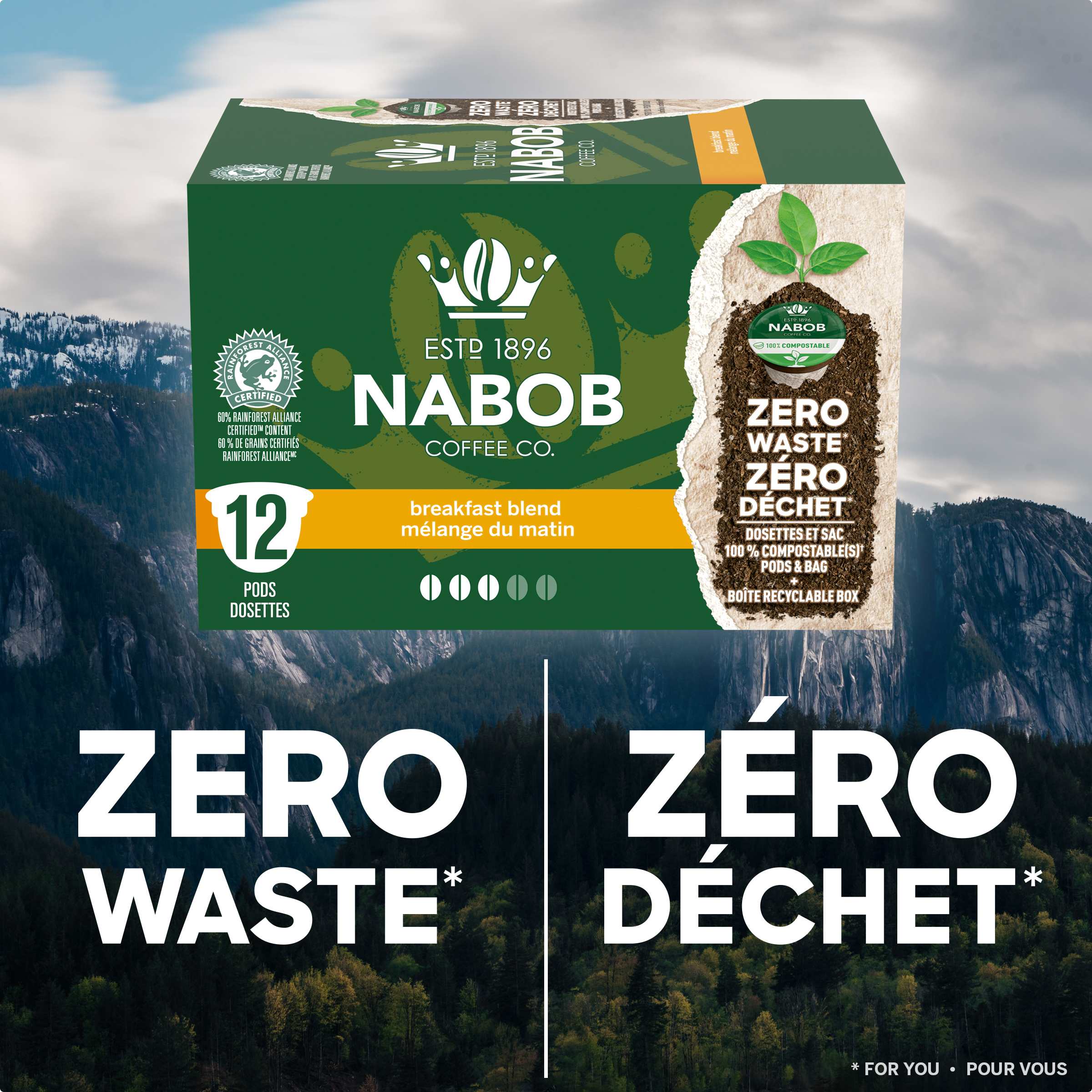 Breakfast Blend Coffee 100% Compostable Pods