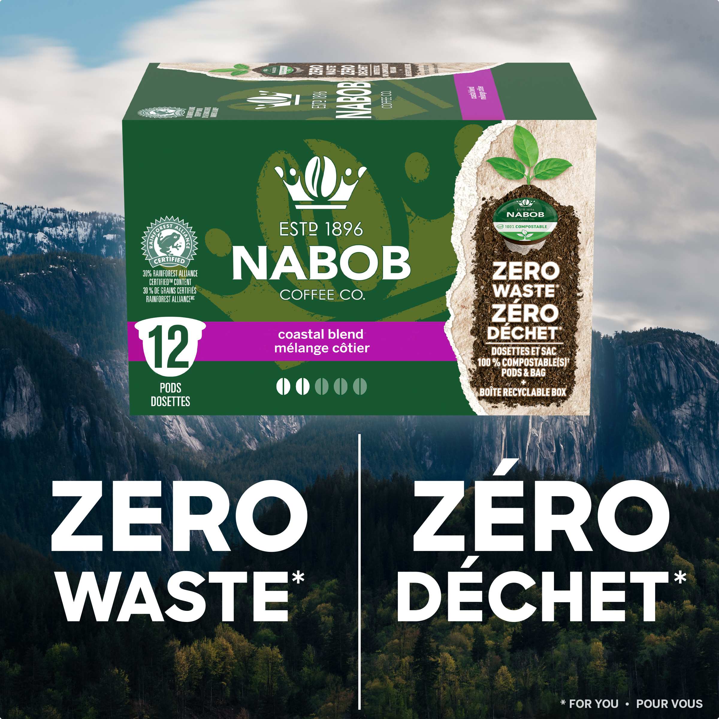 Coastal Blend Coffee 100% Compostable Pods