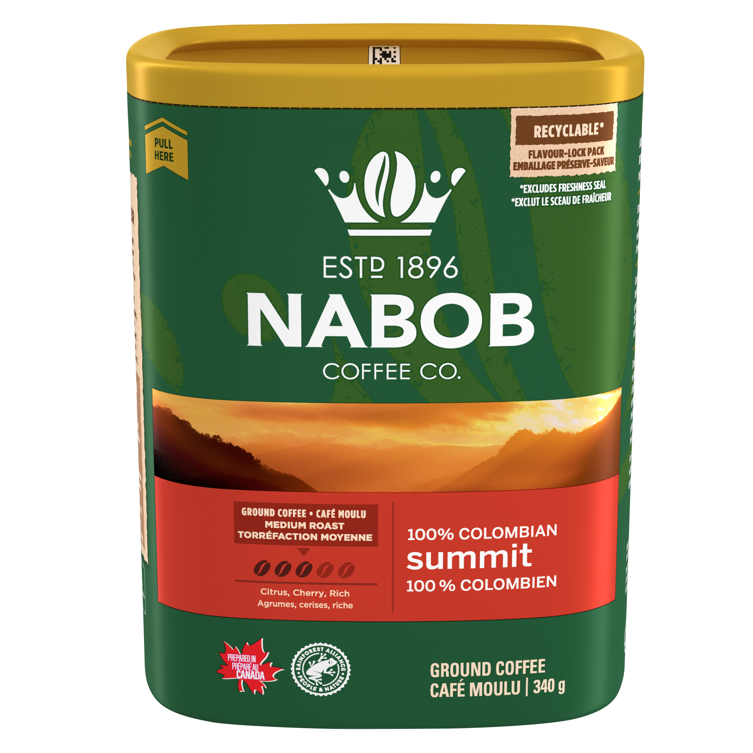 Nabob Medium Roast 100% Colombian Summit Ground Coffee