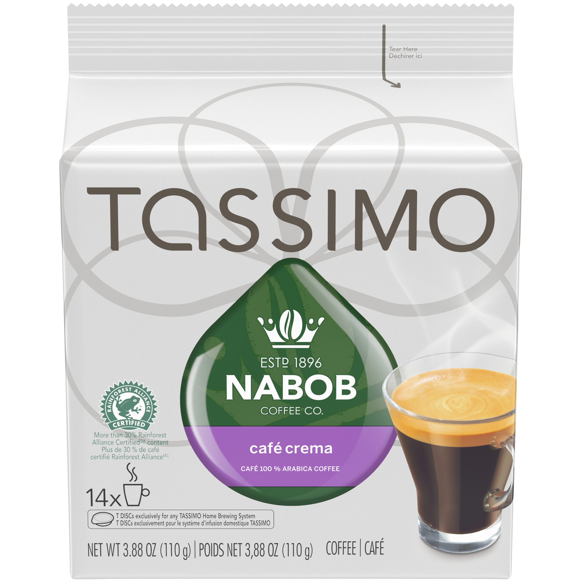 Nabob Caf Crema Coffee Single Serve T-Discs