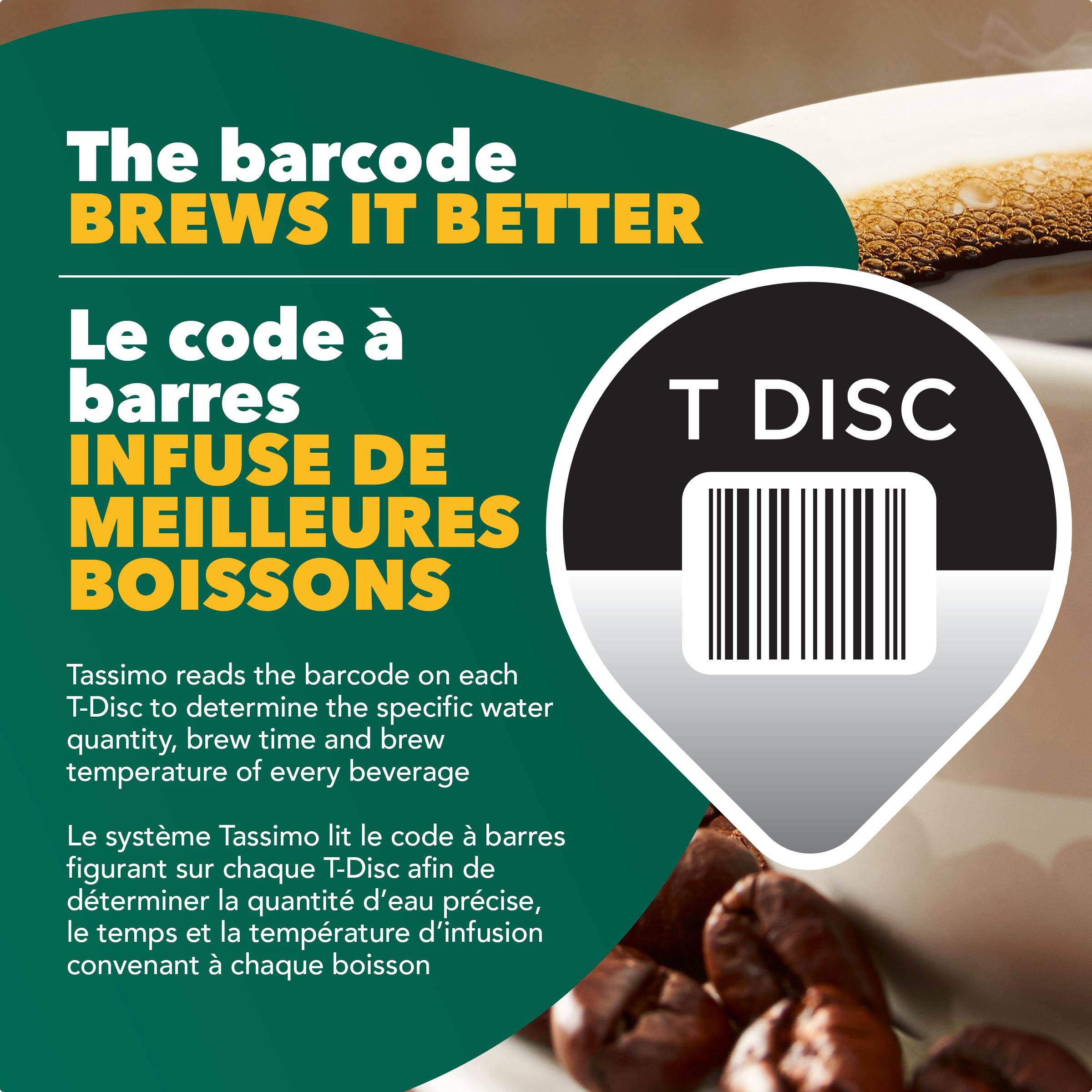 Disques individuels T DISC de café décaféiné Maxwell House