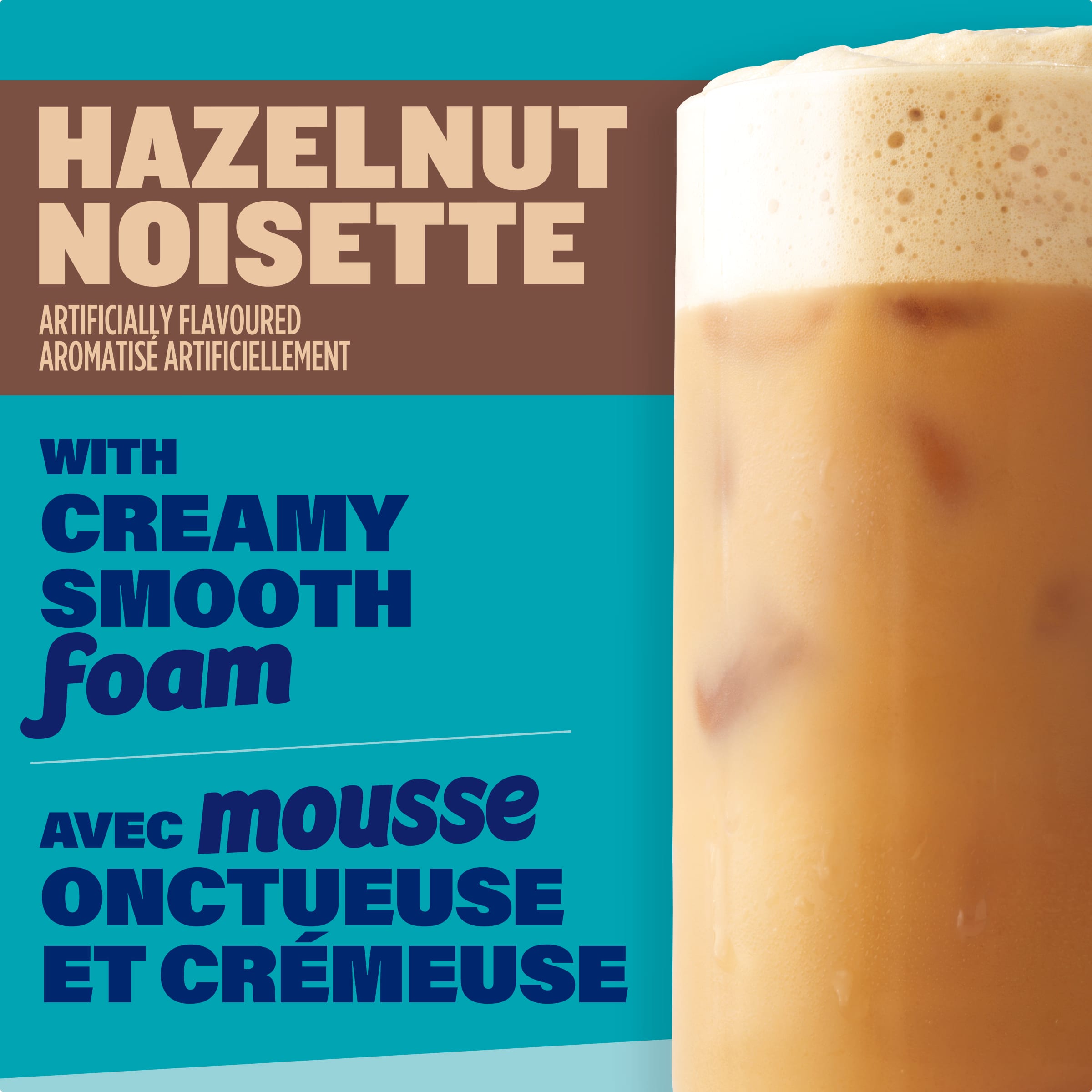 Hazelnut Iced Latte With Foam Drink Mix