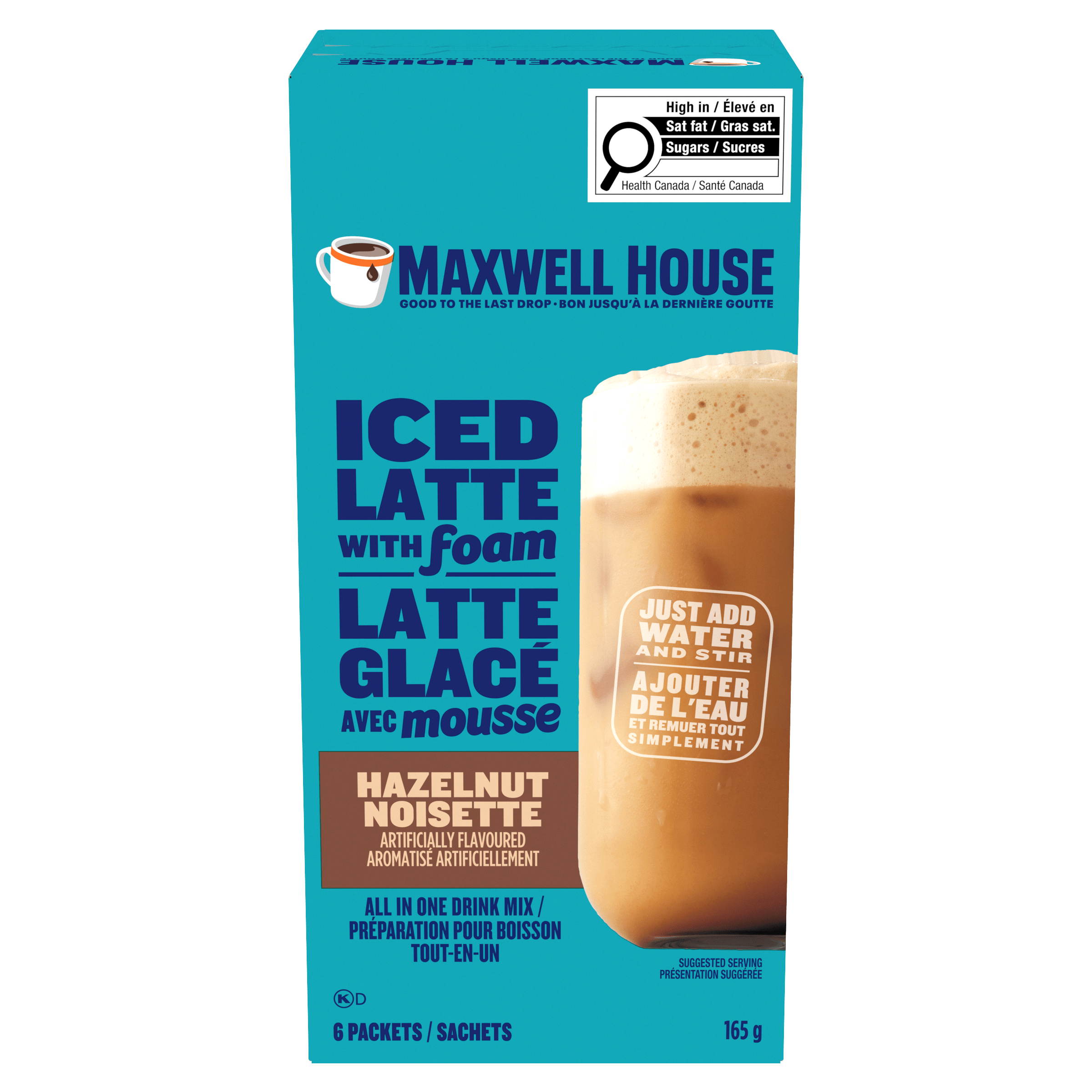 Hazelnut Iced Latte With Foam Drink Mix