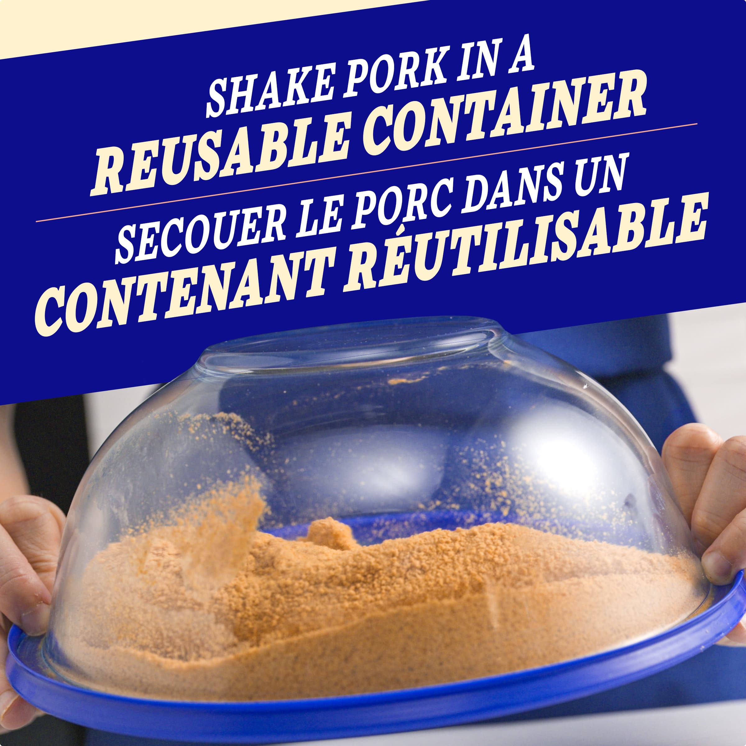 Panure assaisonnée pour porc croustillant