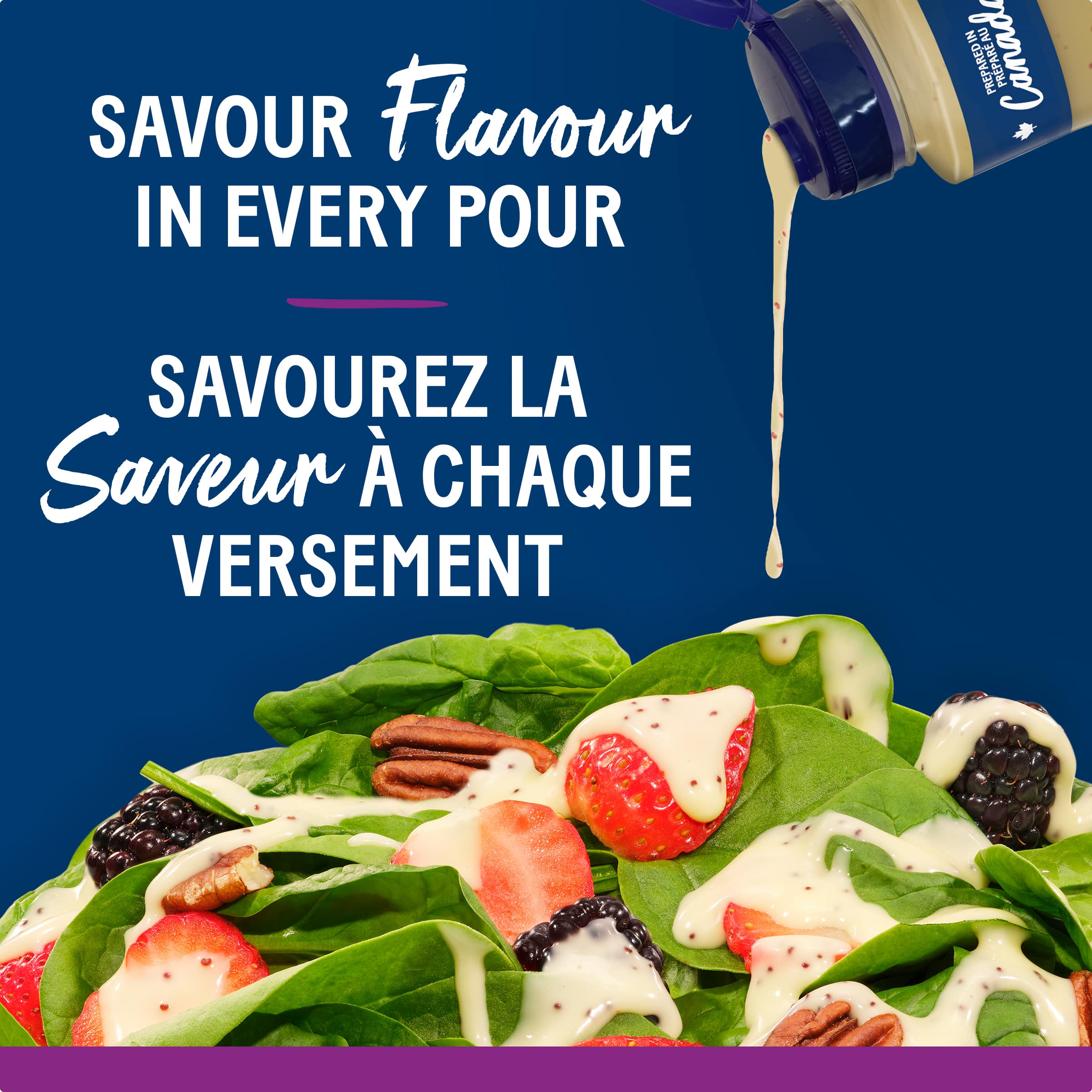 Vinaigrette crémeuse aux graines de pavot