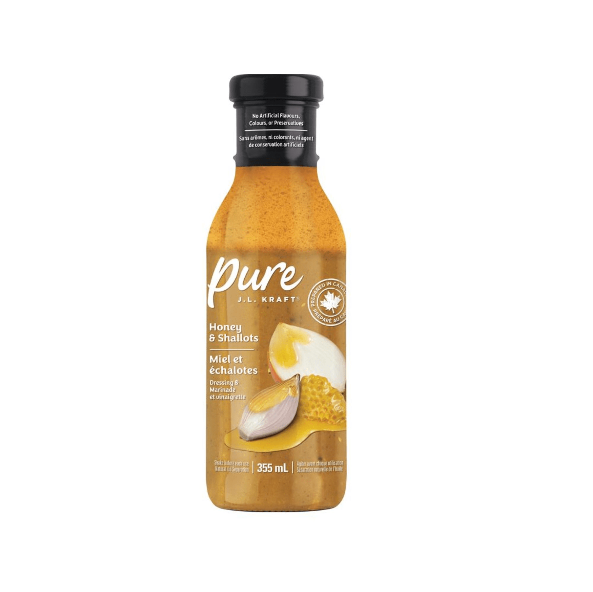 Vinaigrette et marinade au miel et aux échalotes