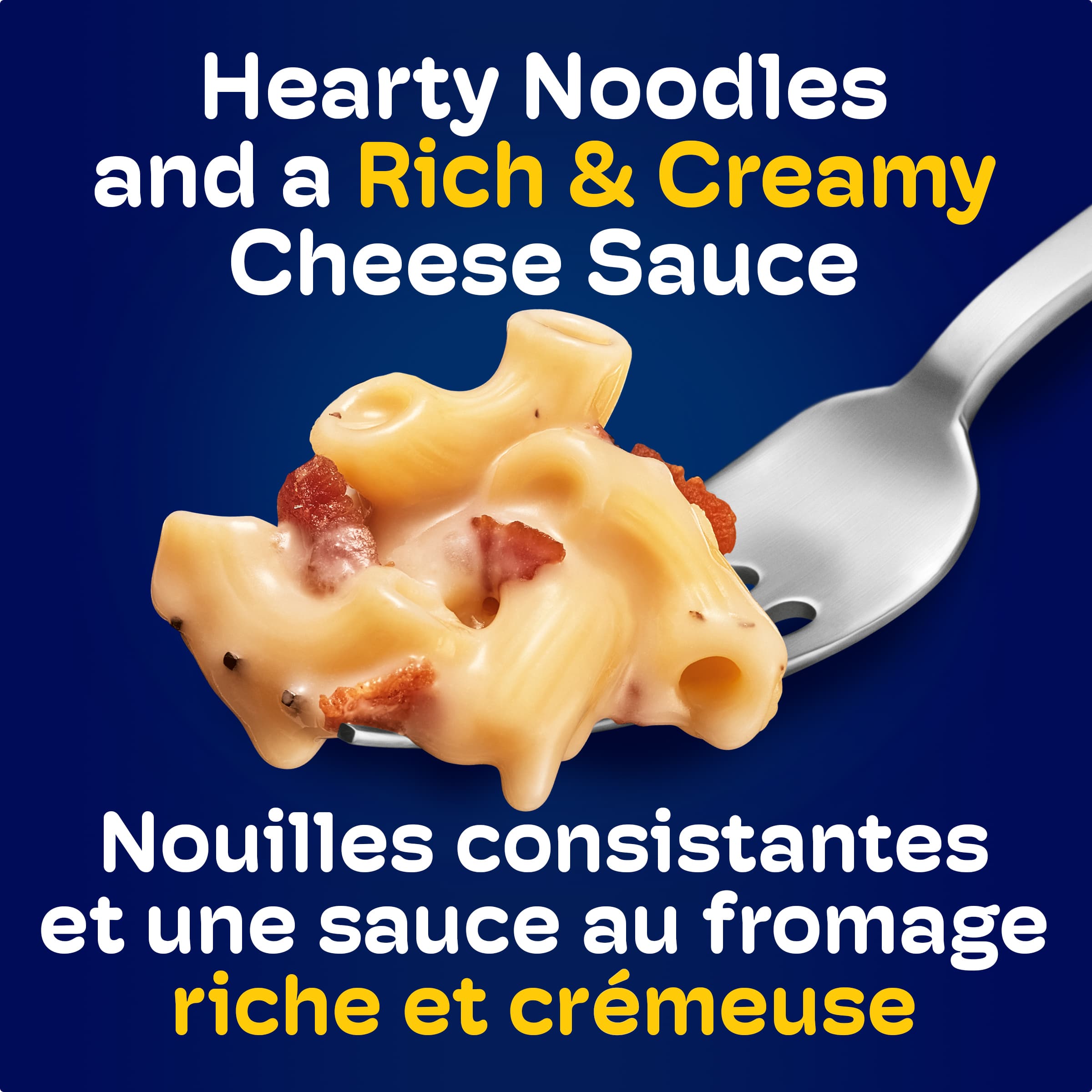 Kd Deluxe White Cheddar, Bacon And Garlic Macaroni And Cheese Frozen Dinner