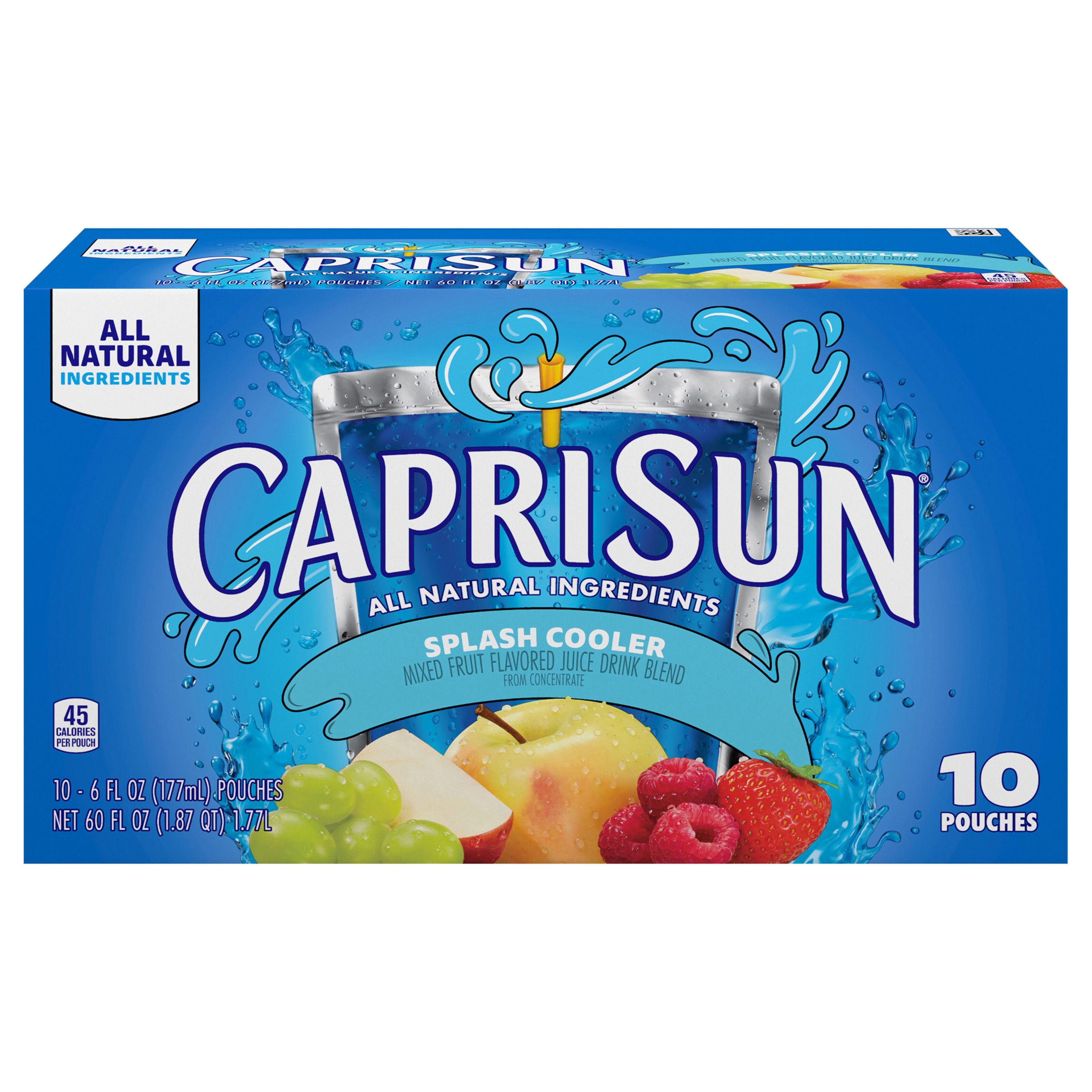 Splash Cooler Mixed Fruit Naturally Flavored Juice Drink Blend