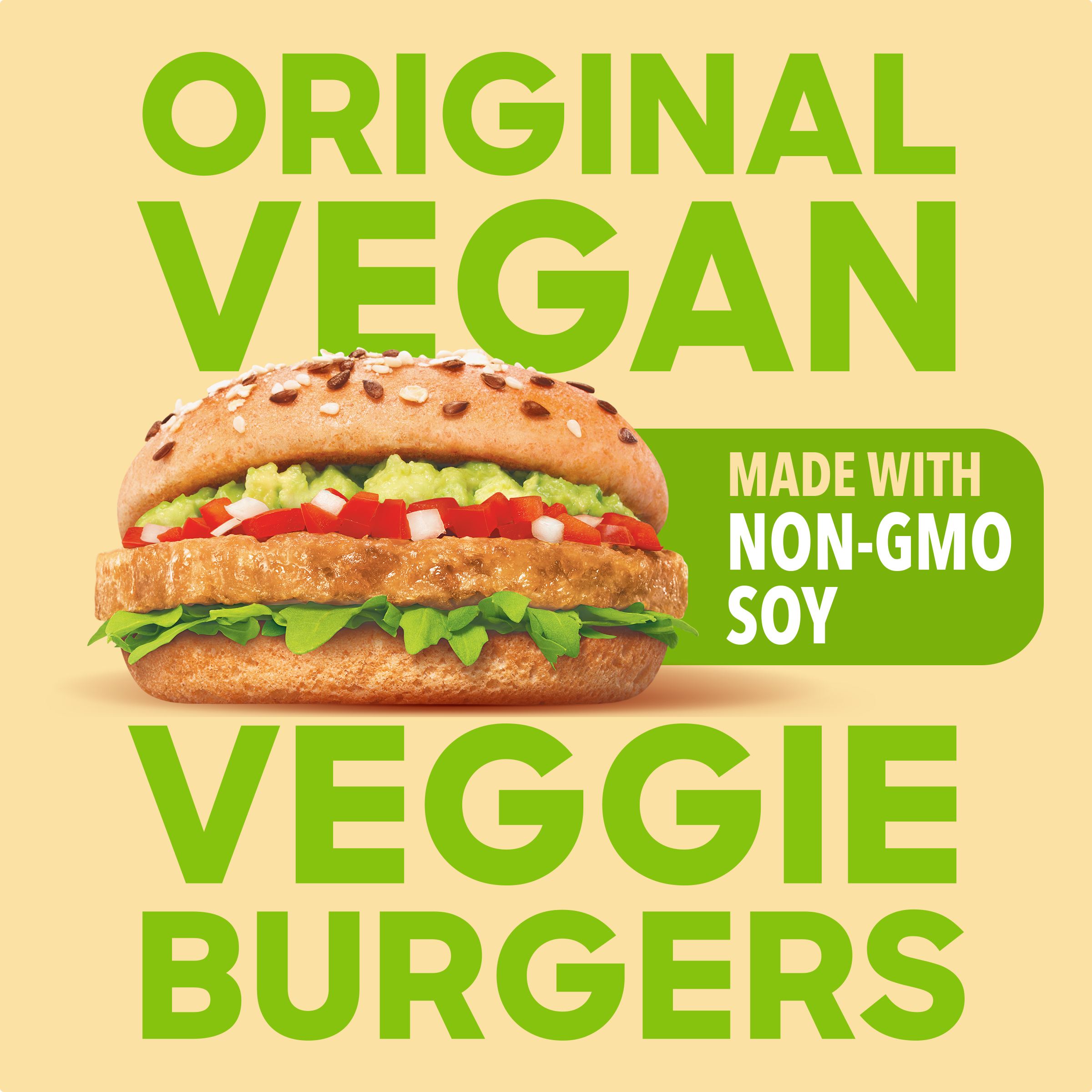 Original Vegan Veggie Burgers with Non-GMO Soy