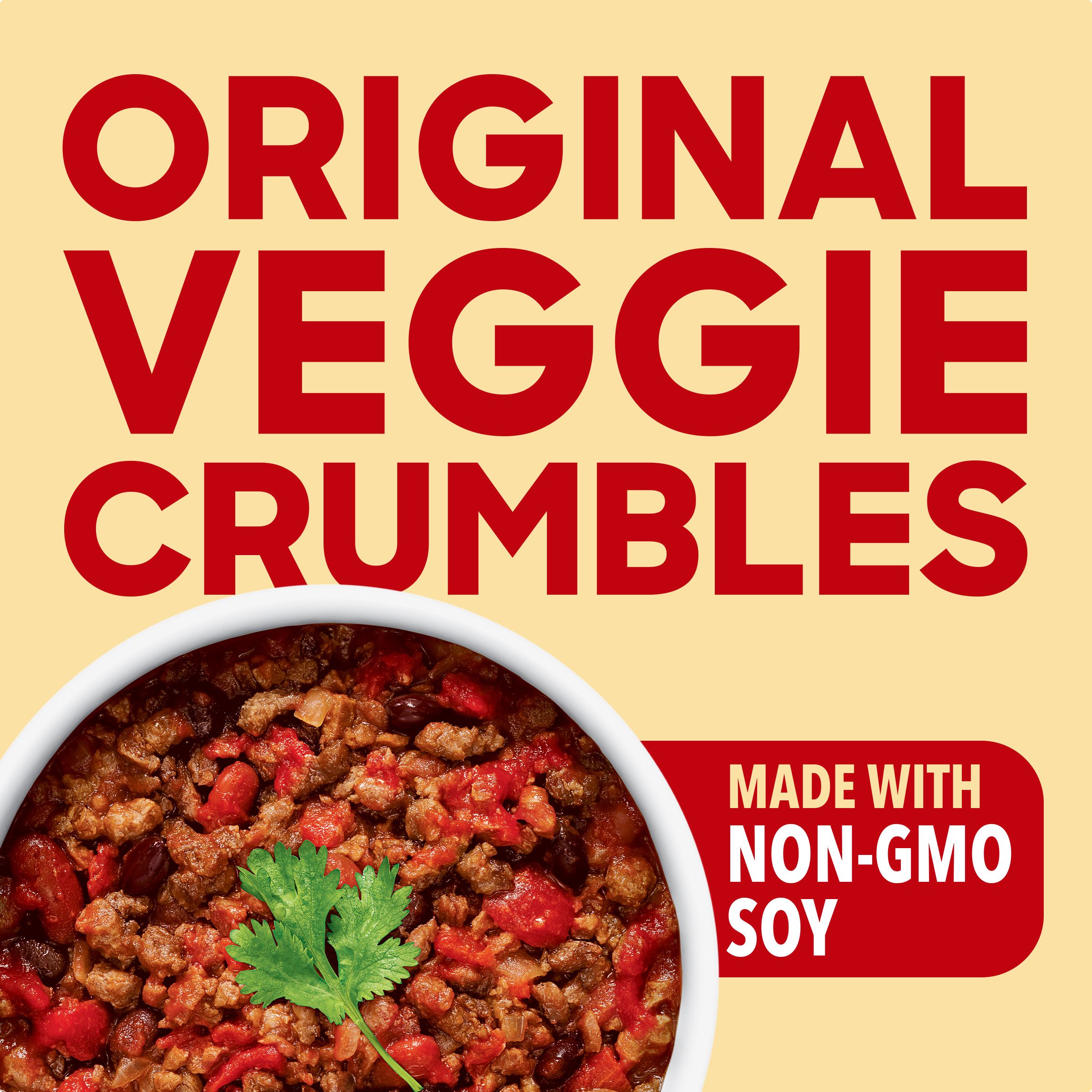 Original Vegan Veggie Crumbles with Non-GMO Soy