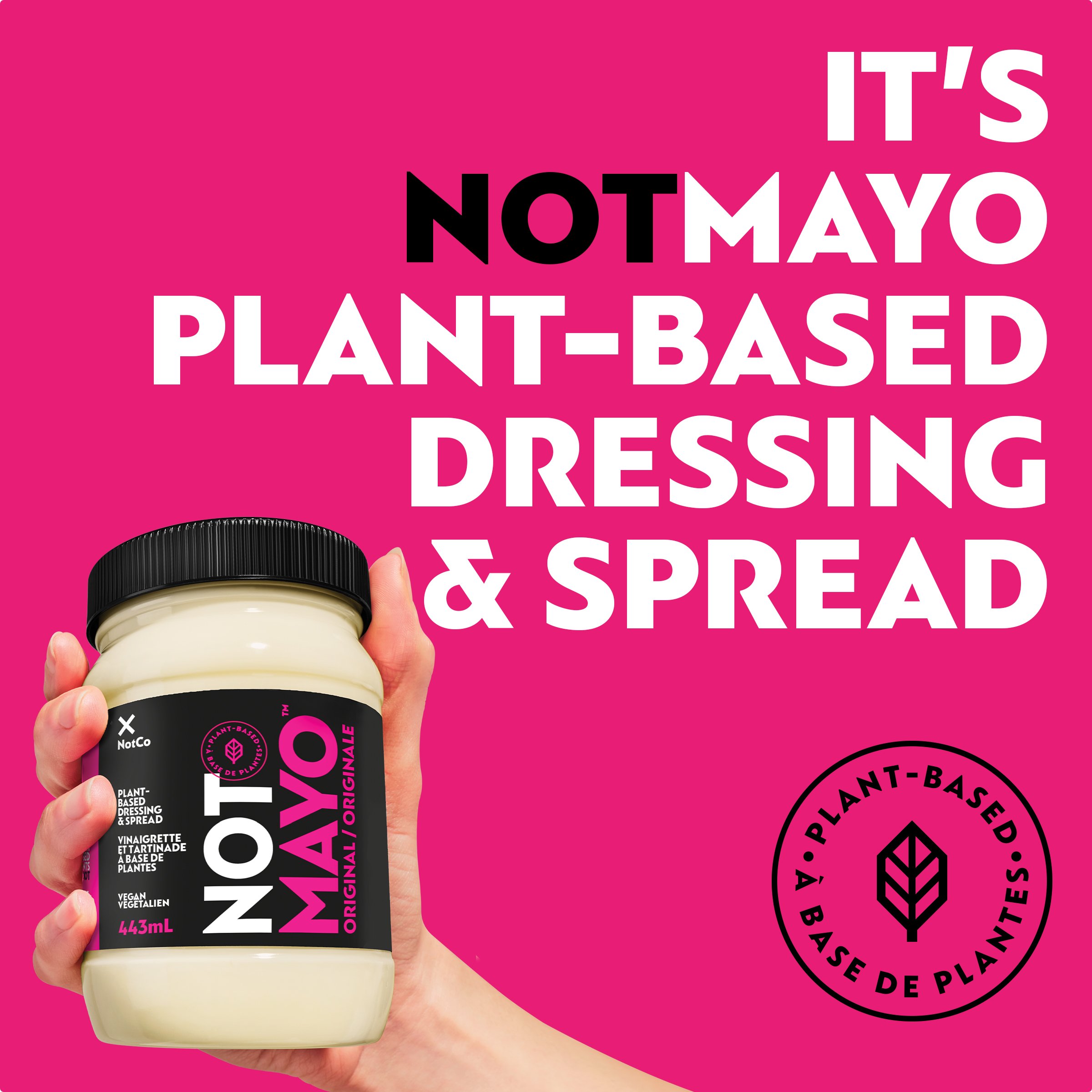 Notmayo Plant-Based Dressing And Spread
