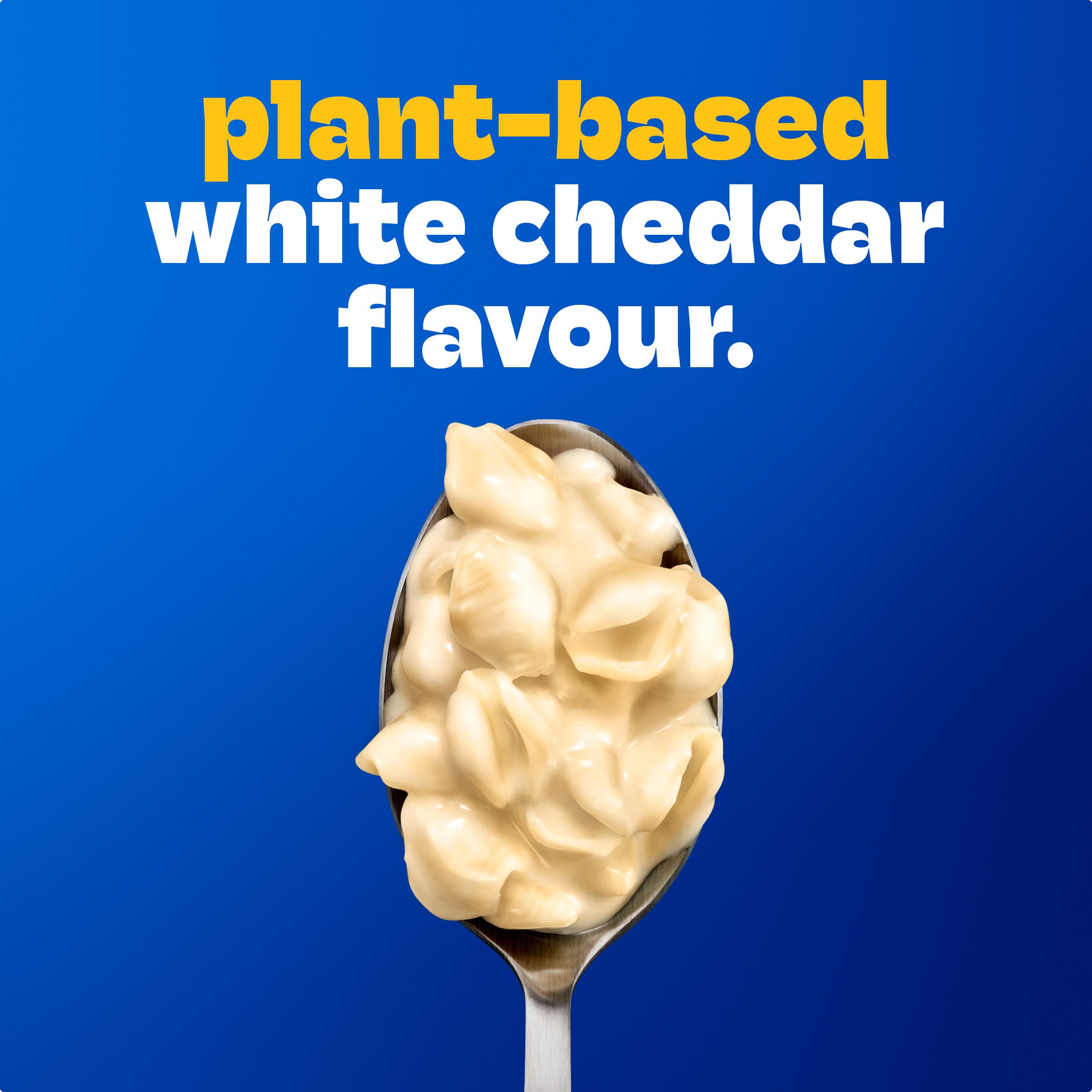 Kd White Cheddar Flavour Plant Based Shell Pasta And Sauce