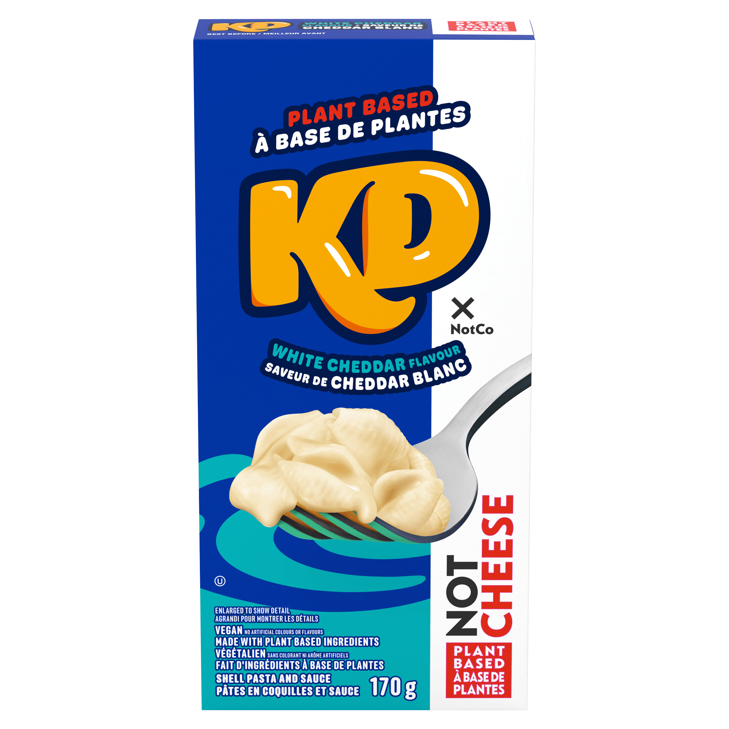 Kd White Cheddar Flavour Plant Based Shell Pasta And Sauce