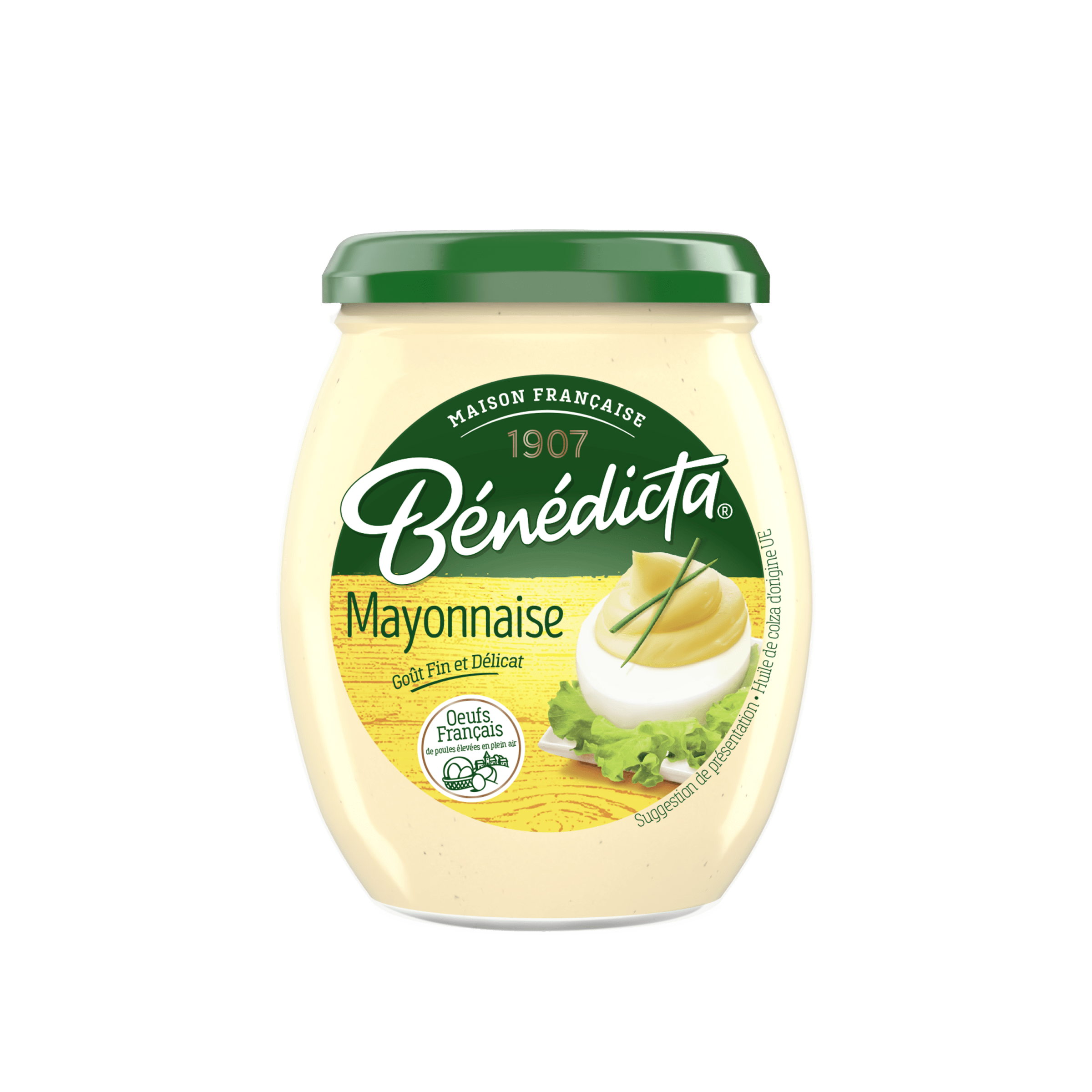 Bénédicta Mayonnaise Nature Bocal 255g