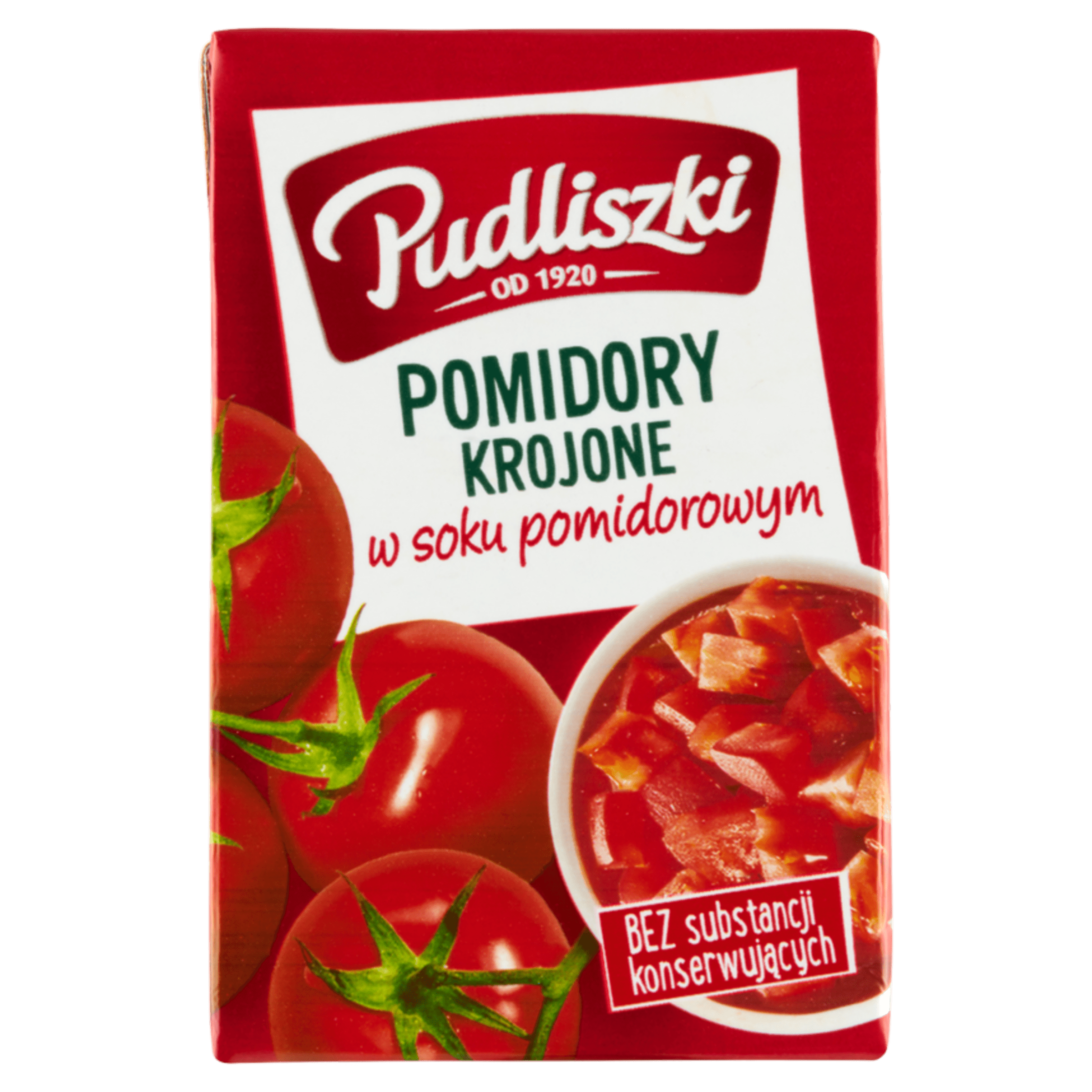 Pomidory krojone w soku pomidorowym 390 g