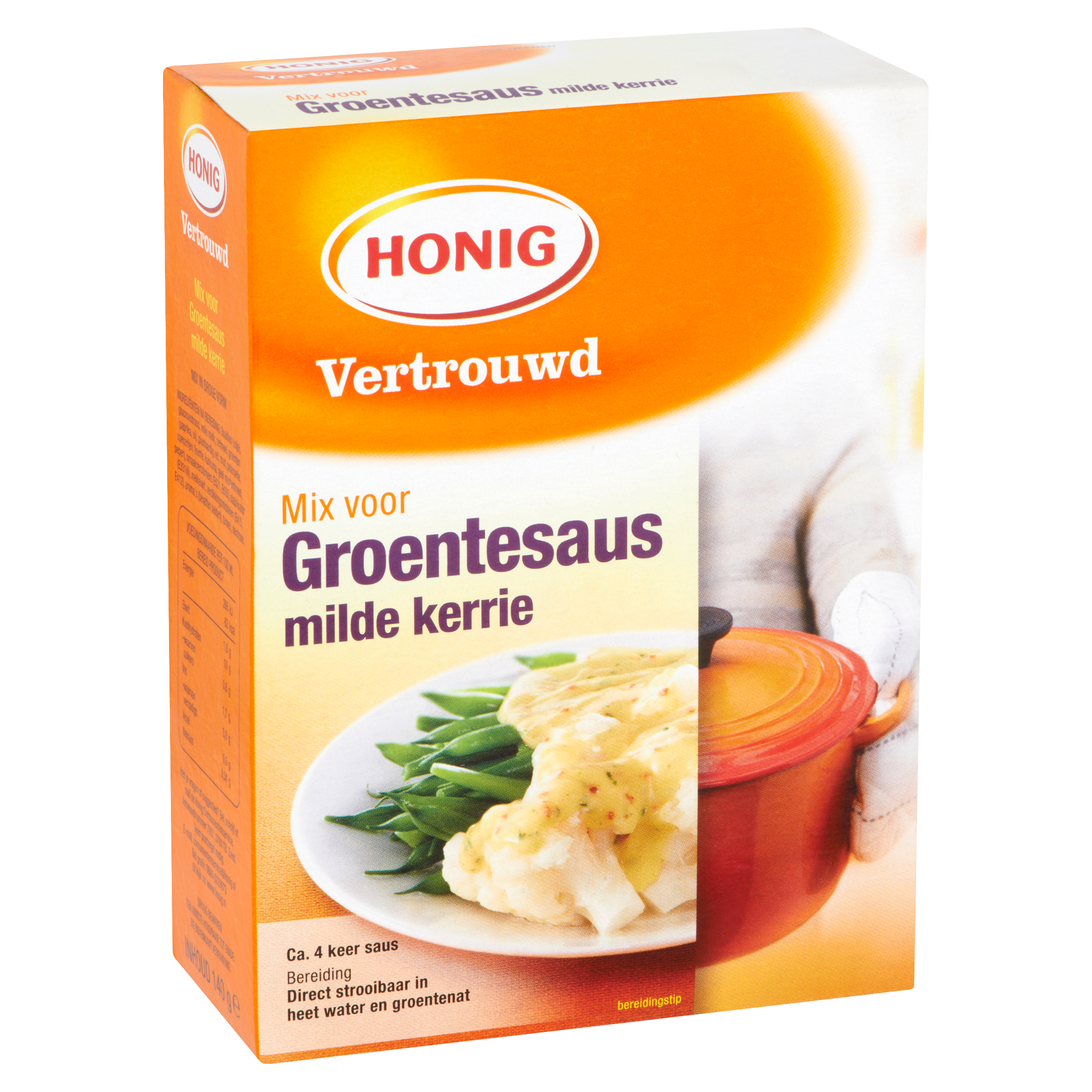 Mix in Droge Vorm voor Groentesaus Milde Kerrie 140 g Doos