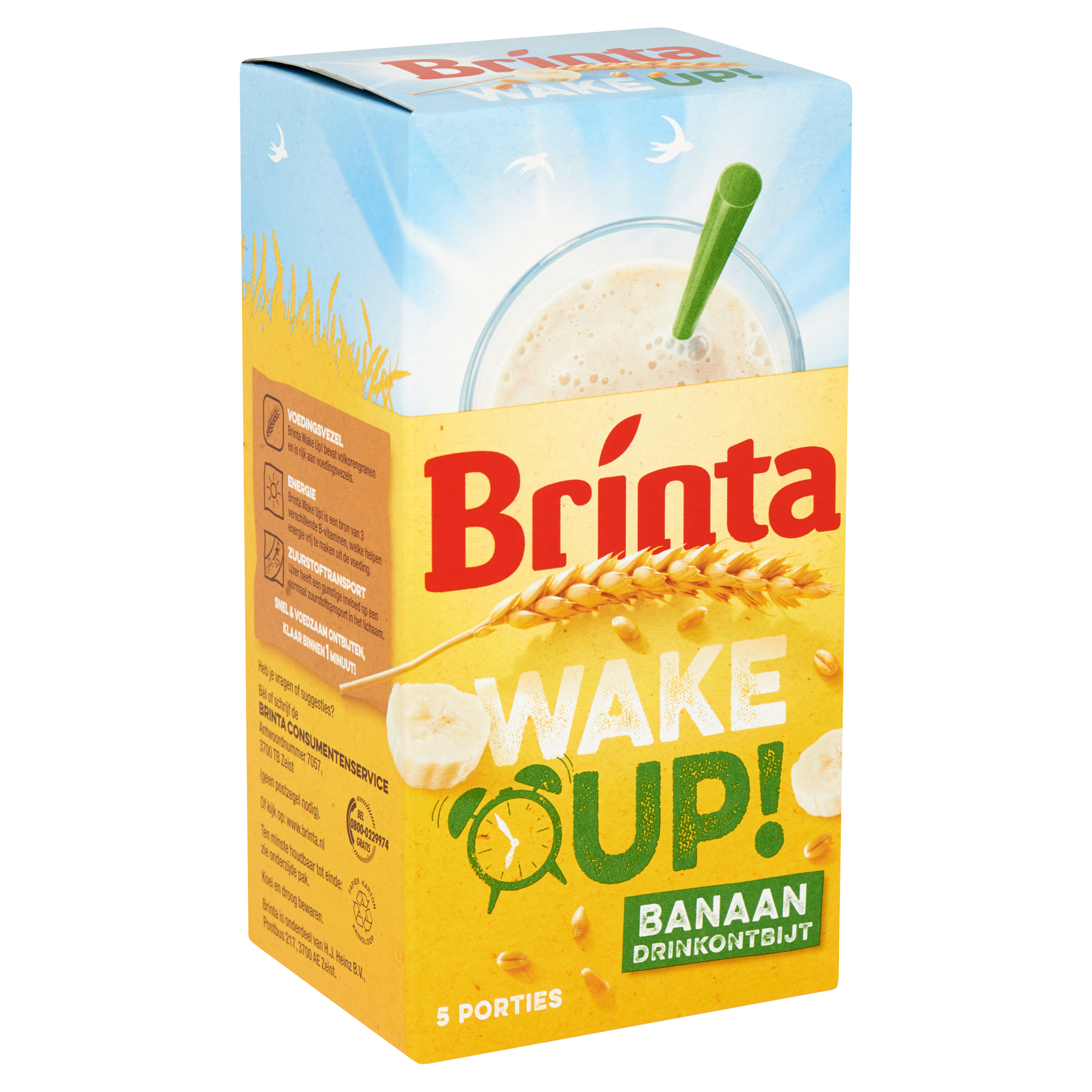 Wake Up! Banaan Drinkontbijt 5 x 22 g Doos