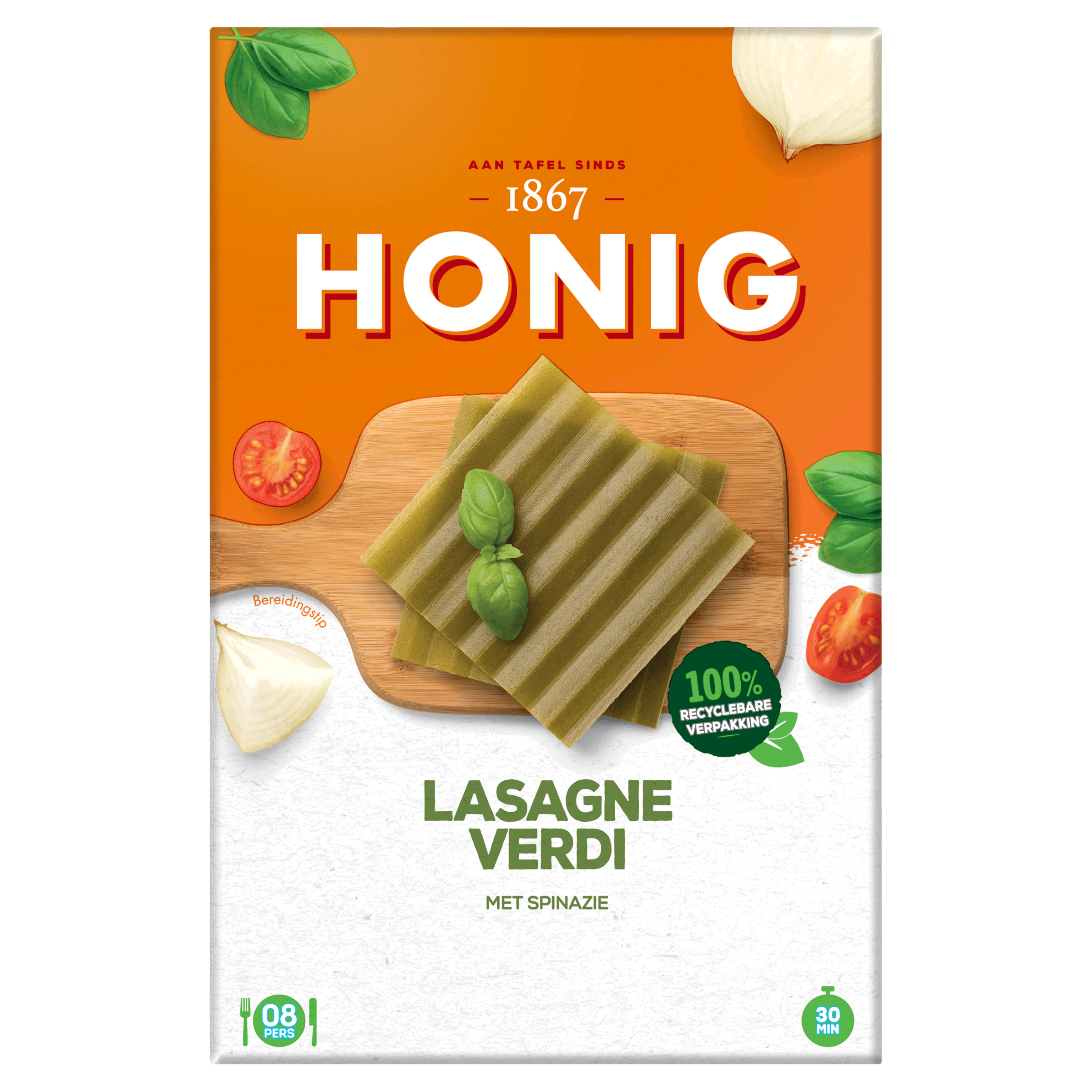 Lasagne Verdi met Spinazie 250 g Doos
