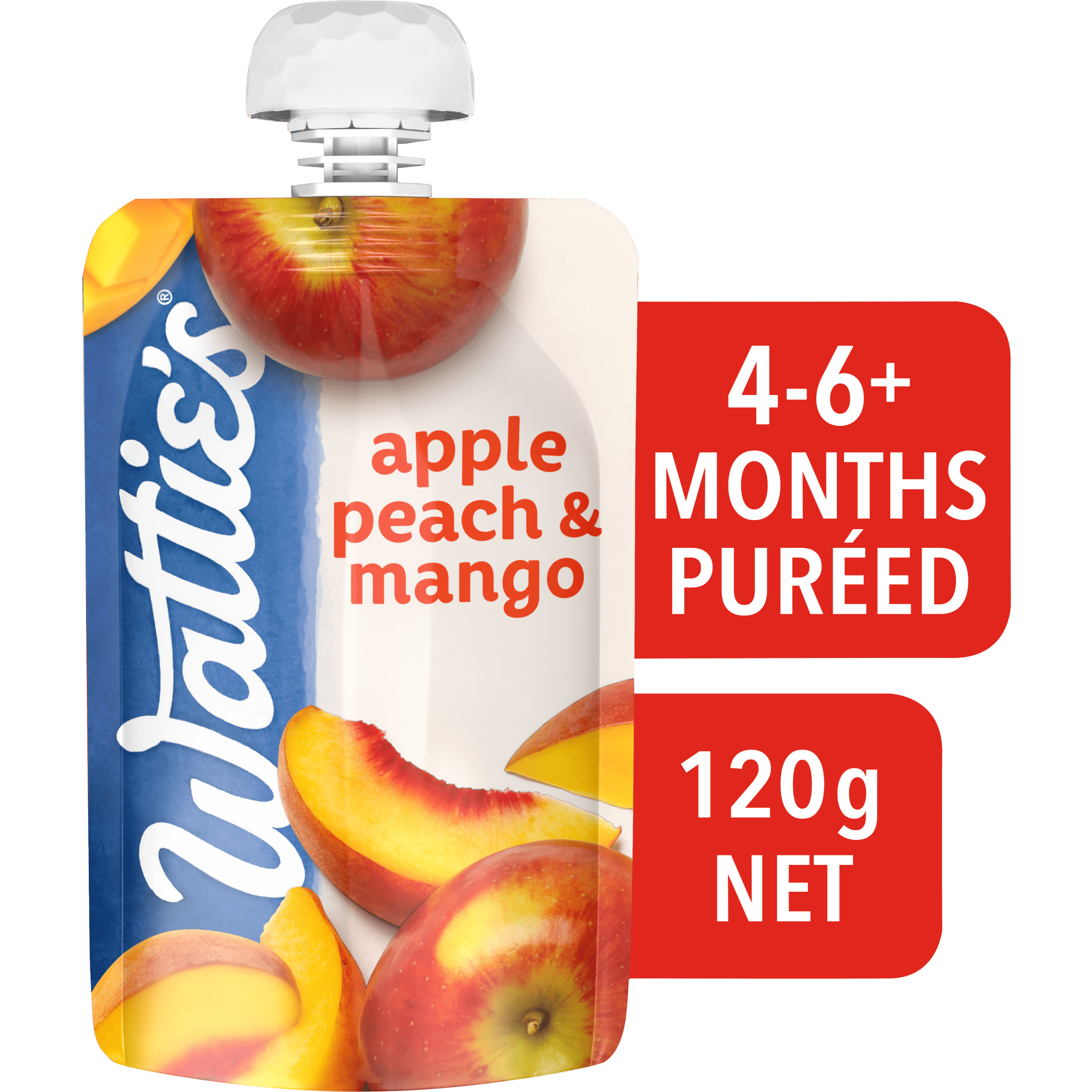 Wattie's® Apple, Peach & Mango 4-6+ months 120 g