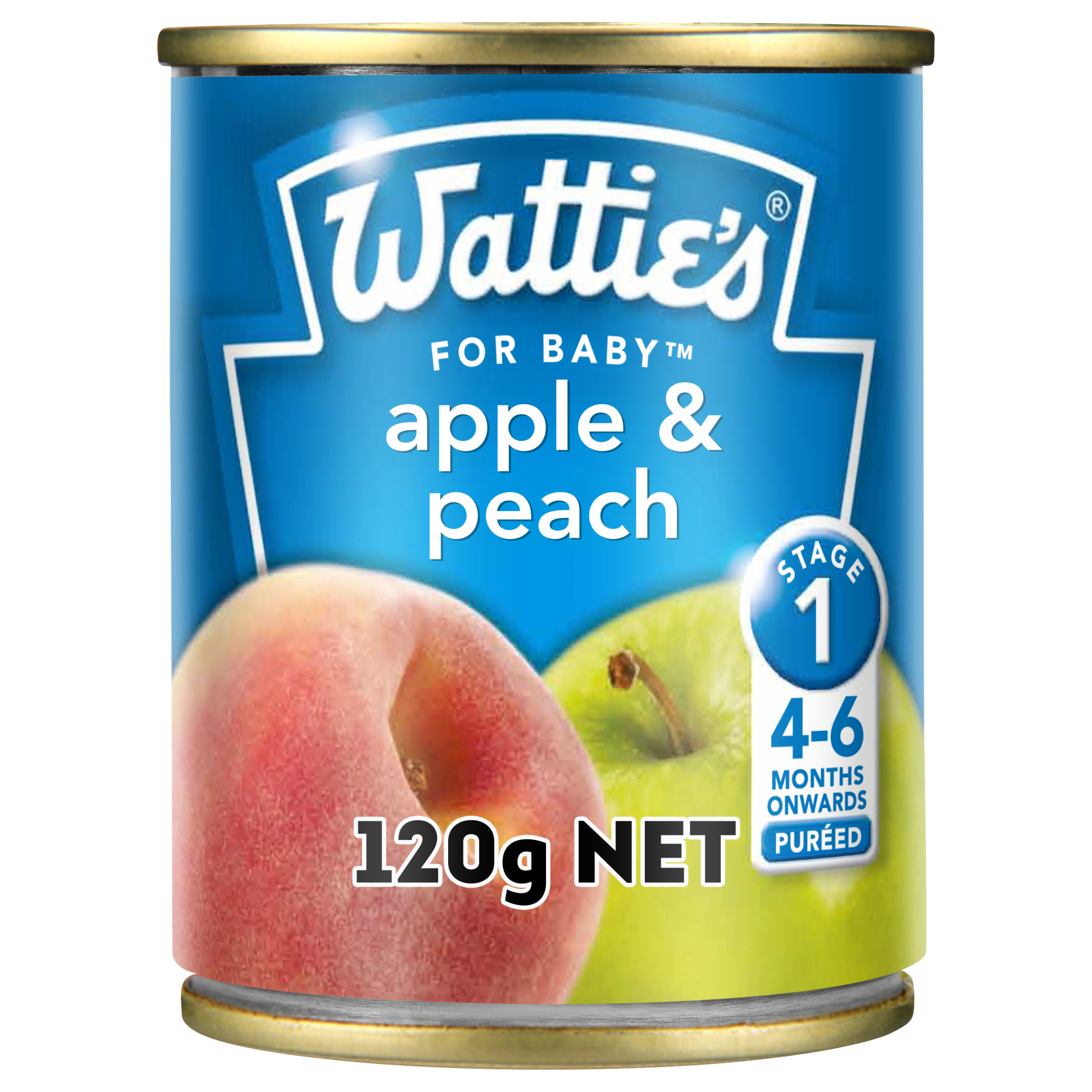 Wattie's for Baby® Apple & Peach 120g 4-6+ months