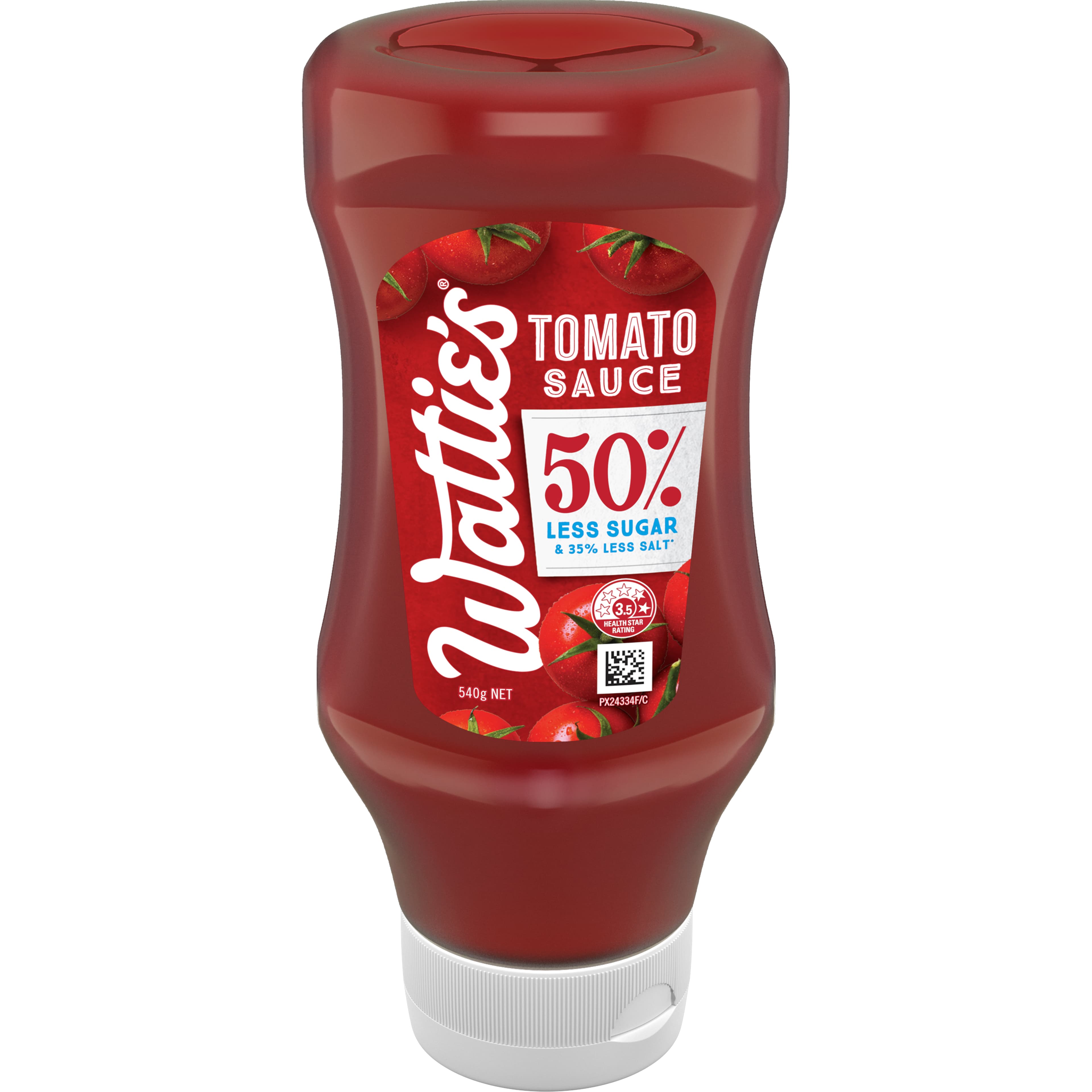 Wattie's® Tomato Sauce 50% Less Sugar* 540g