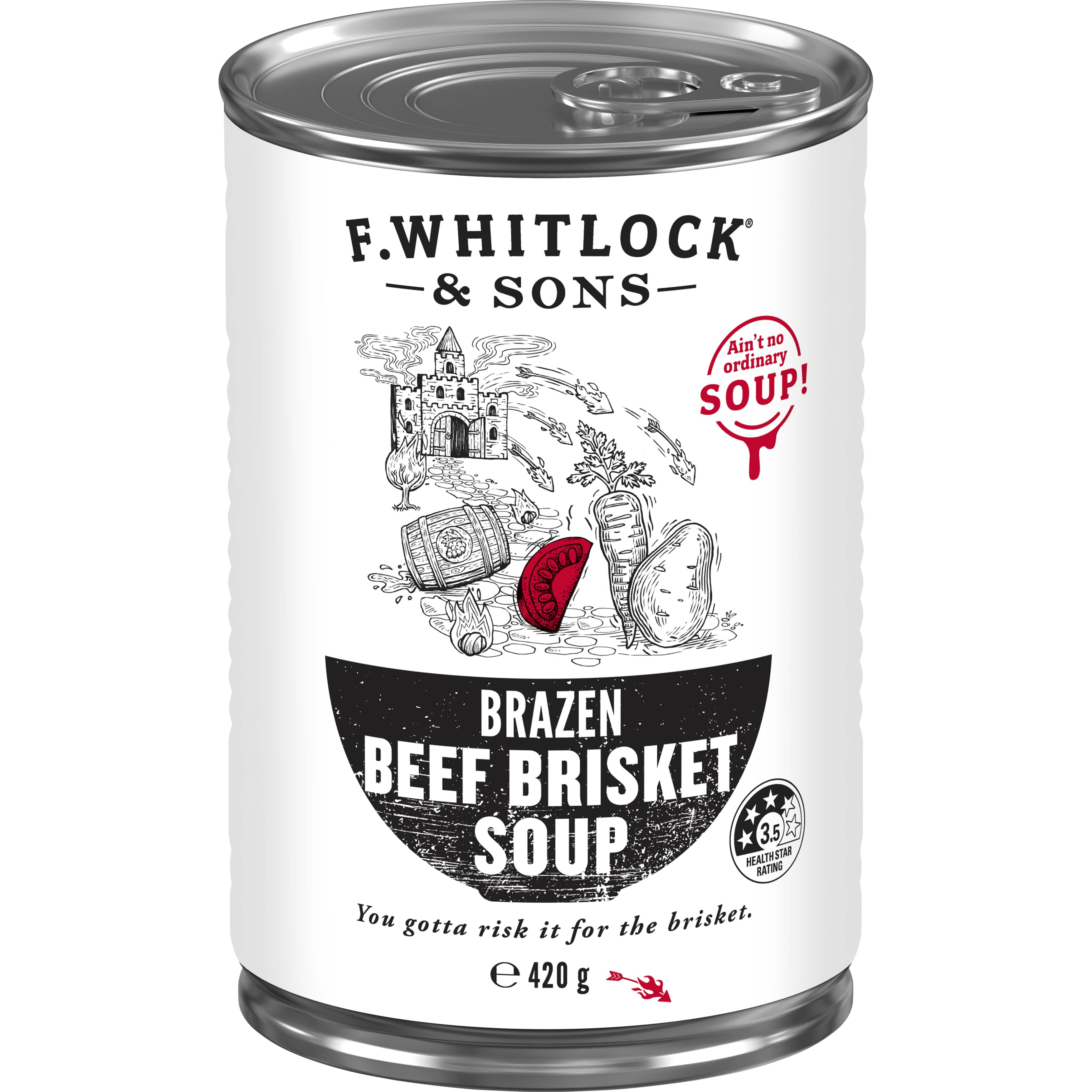 F. Whitlock & Sons® Brazen Beef Brisket Soup 420g