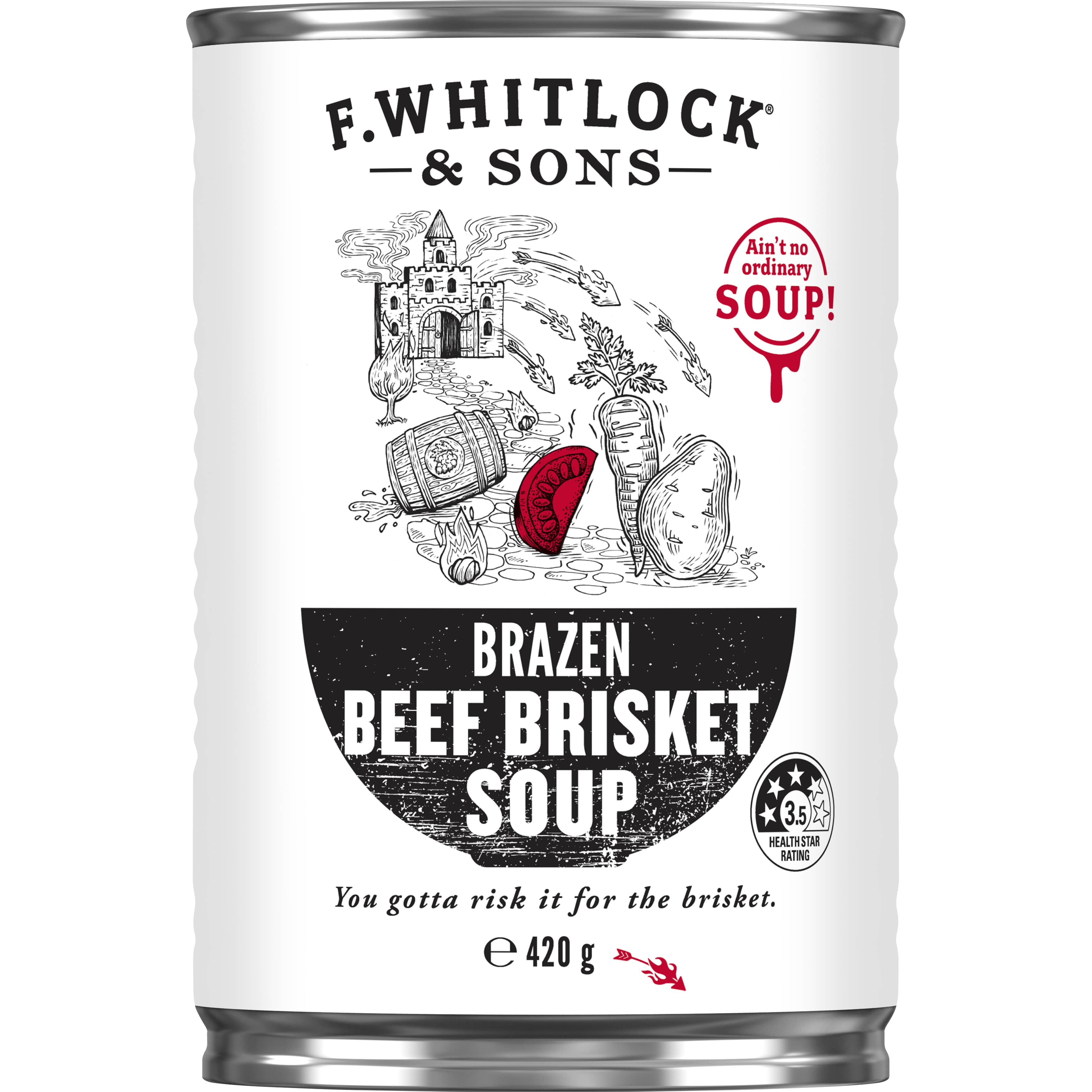F. Whitlock & Sons® Brazen Beef Brisket Soup 420g