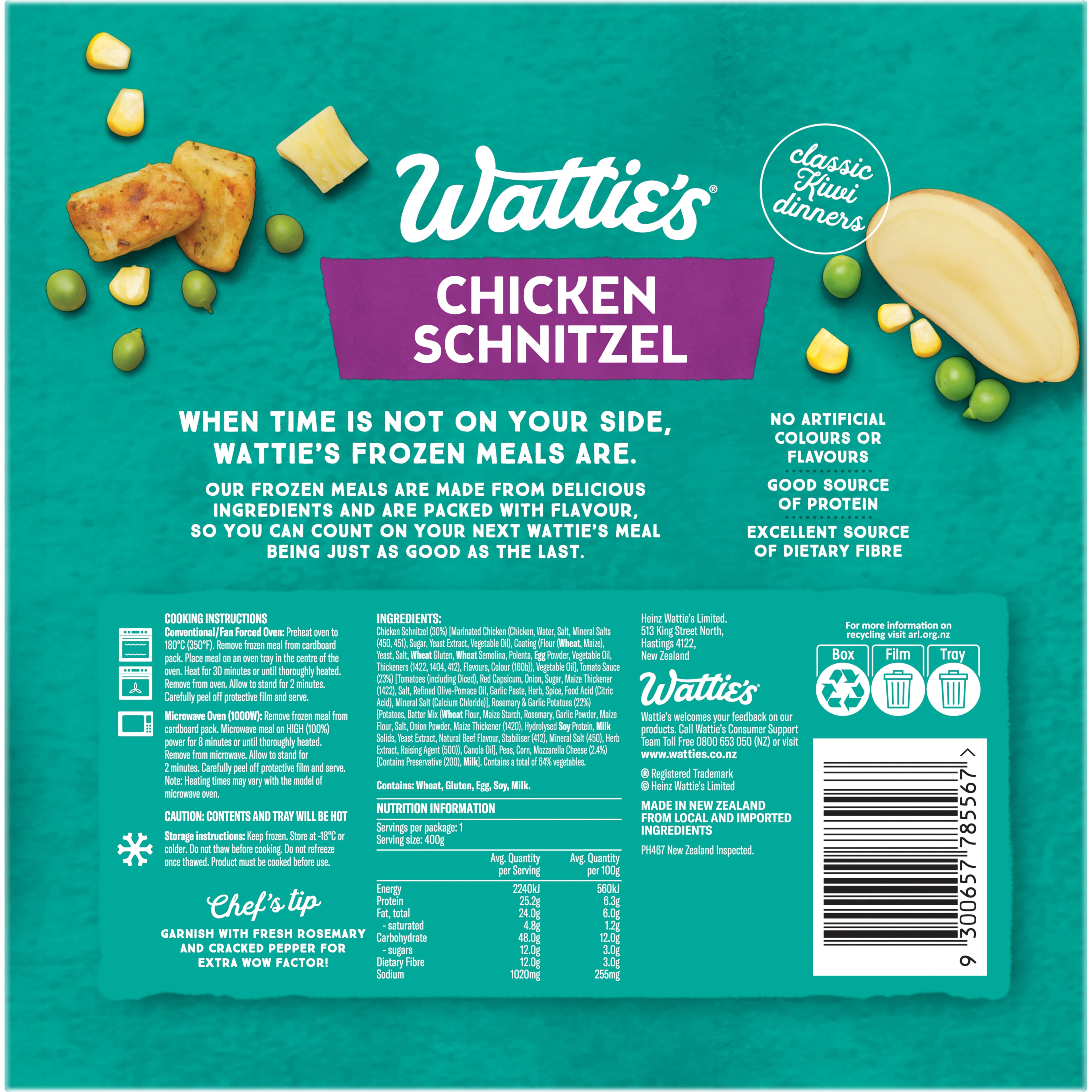 Wattie's® Chicken Schnitzel 400g