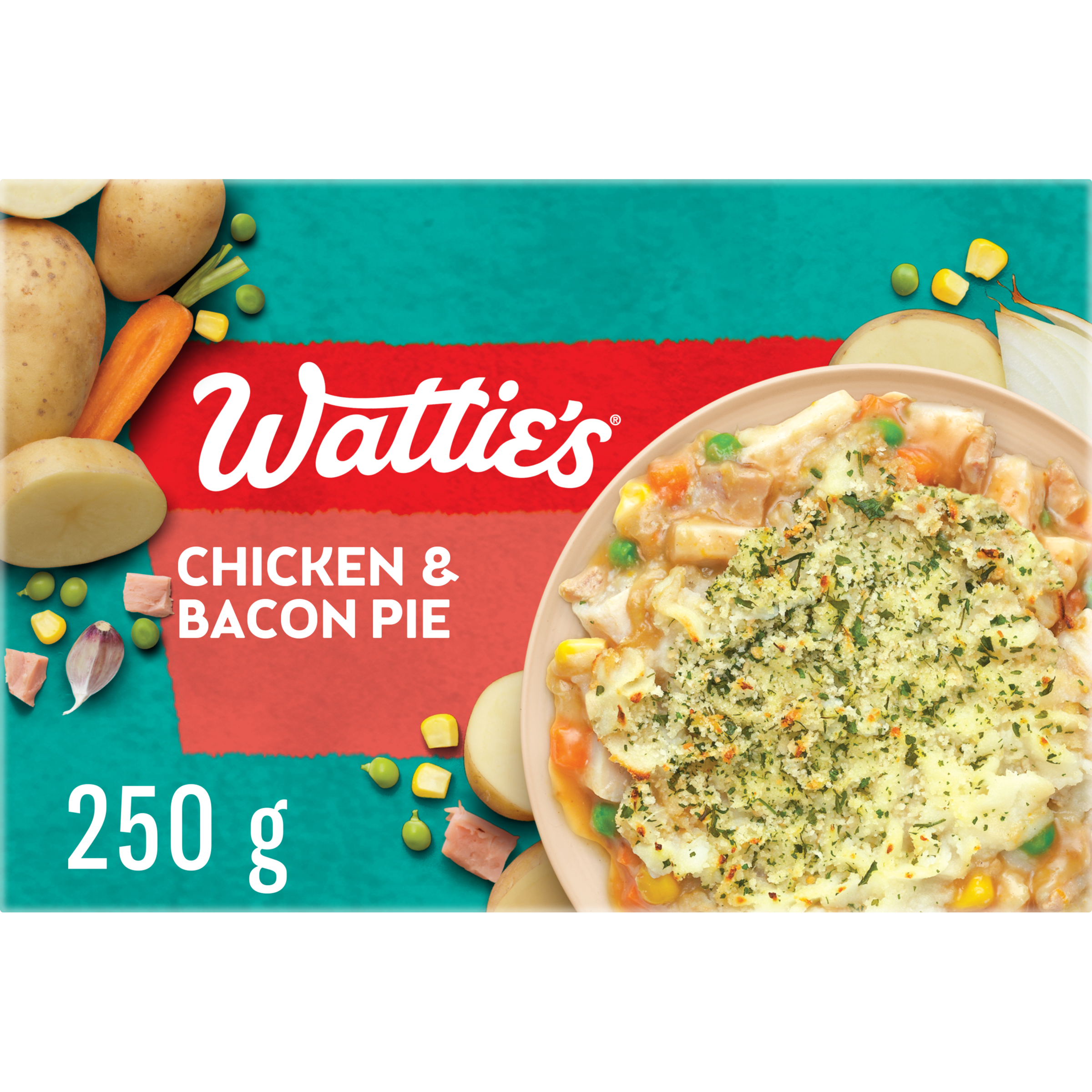 Wattie's® Chicken & Bacon Pie 250g