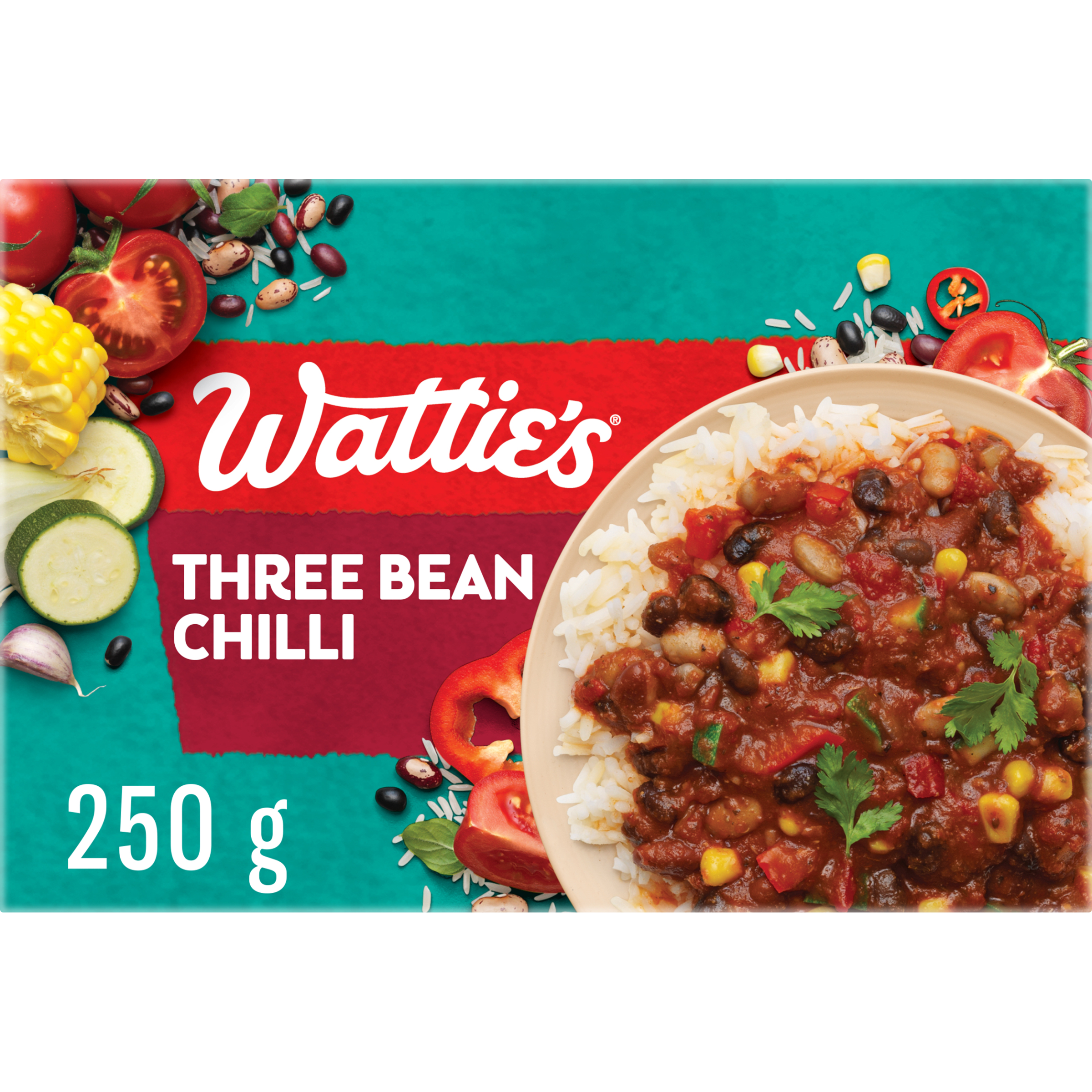 Wattie's® Frozen Meal Three Bean Chilli 250g