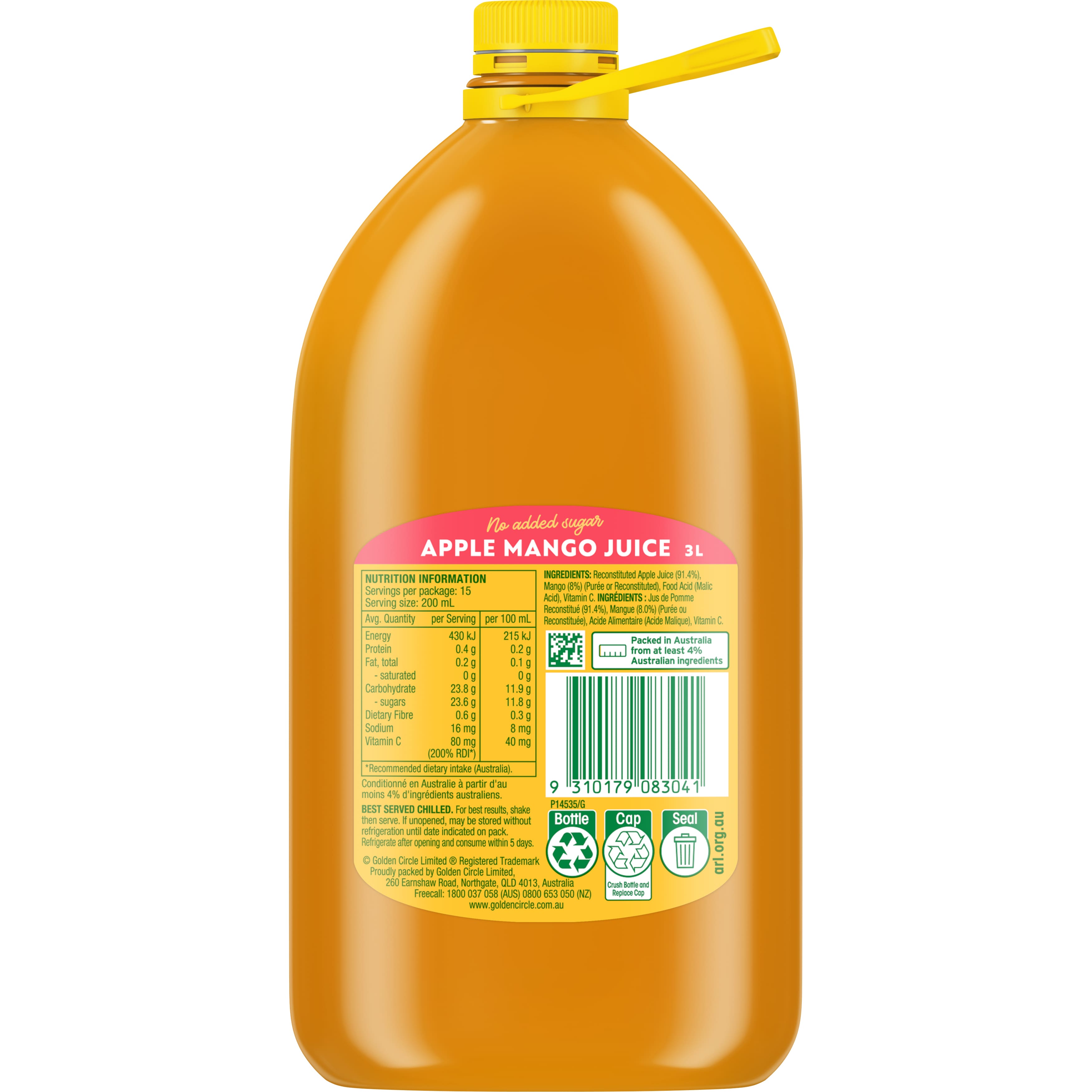 Golden Circle® Apple Mango Juice 2 Litre