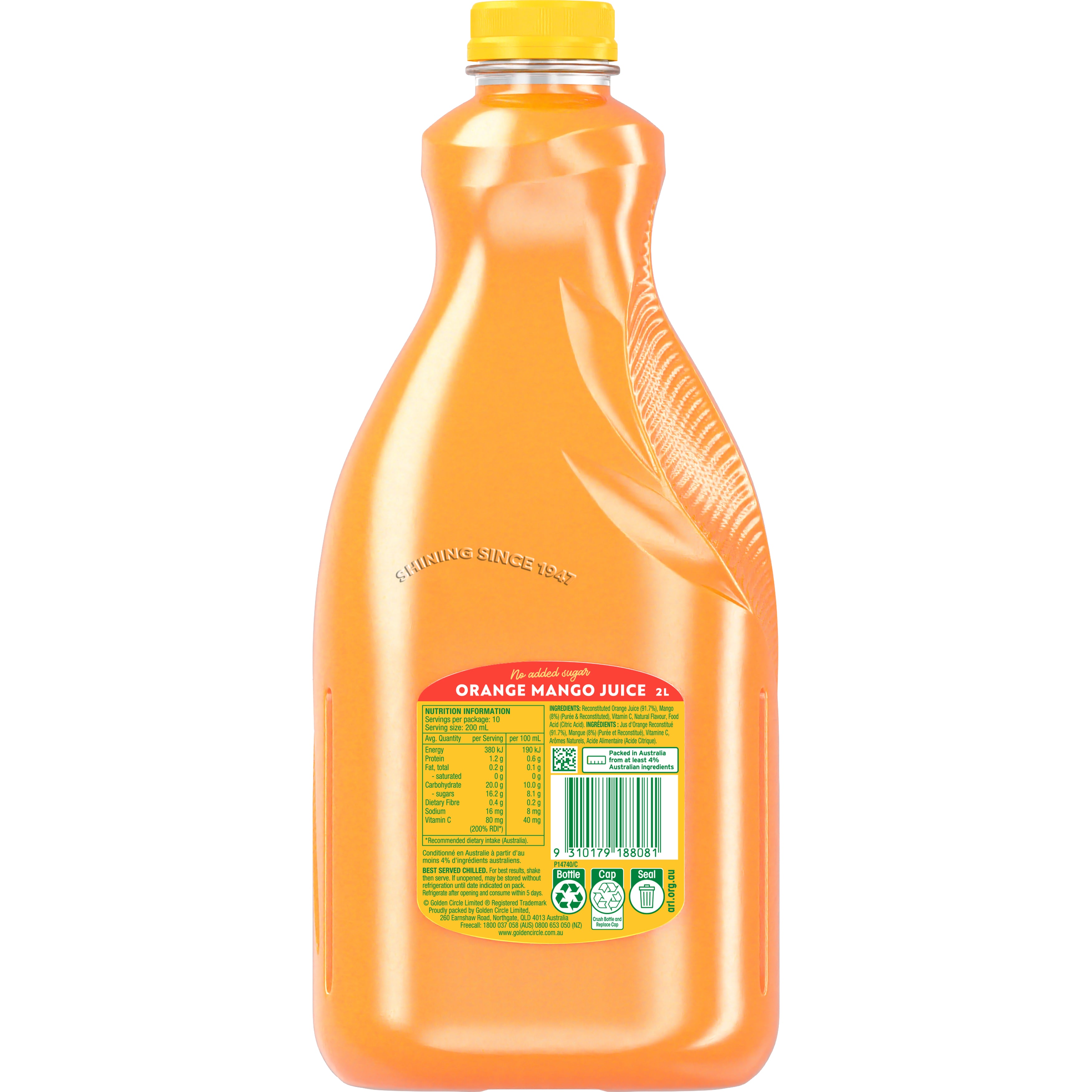 Golden Circle® Orange Mango Juice 2 Litre