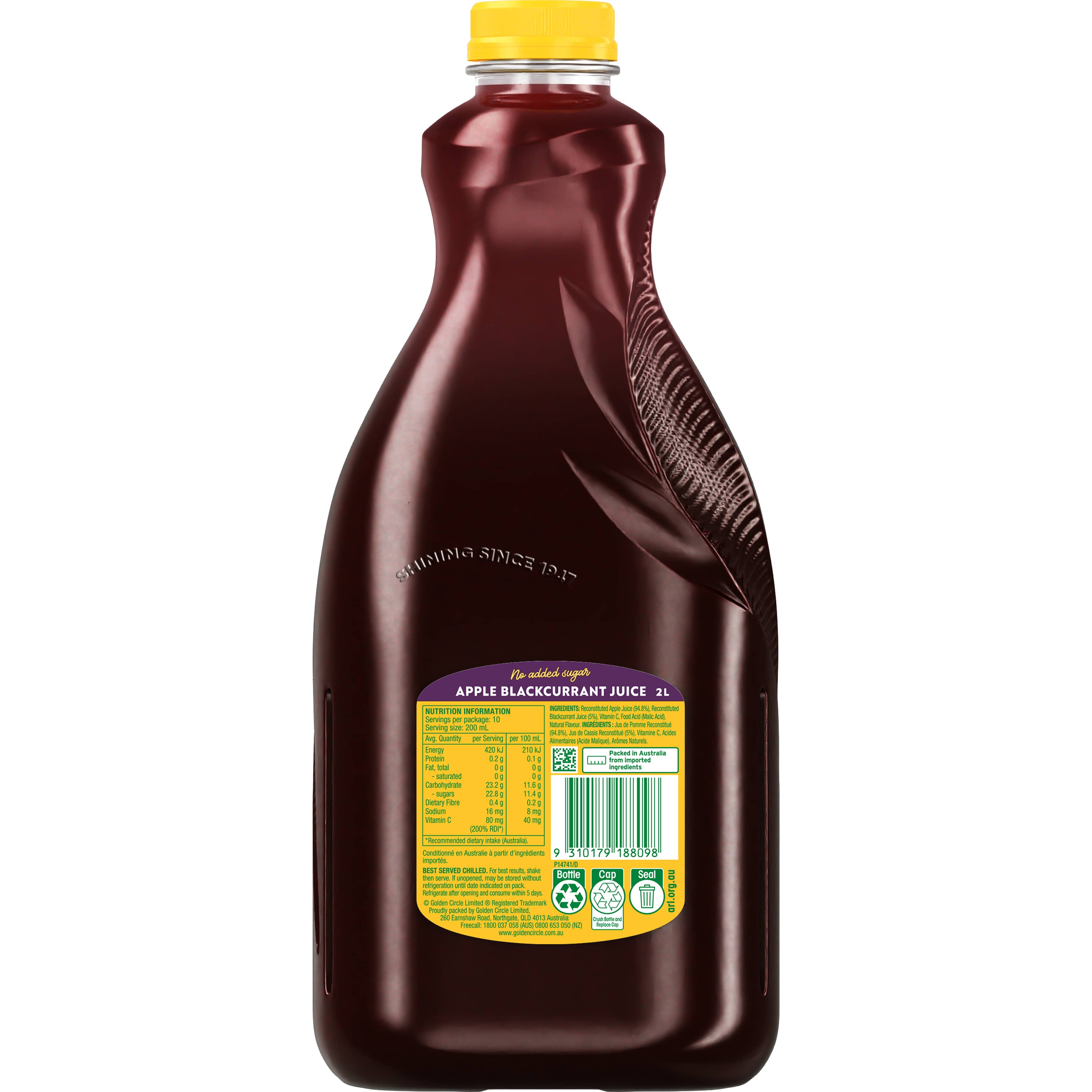 Golden Circle® Apple Blackcurrant Juice 2 Litre